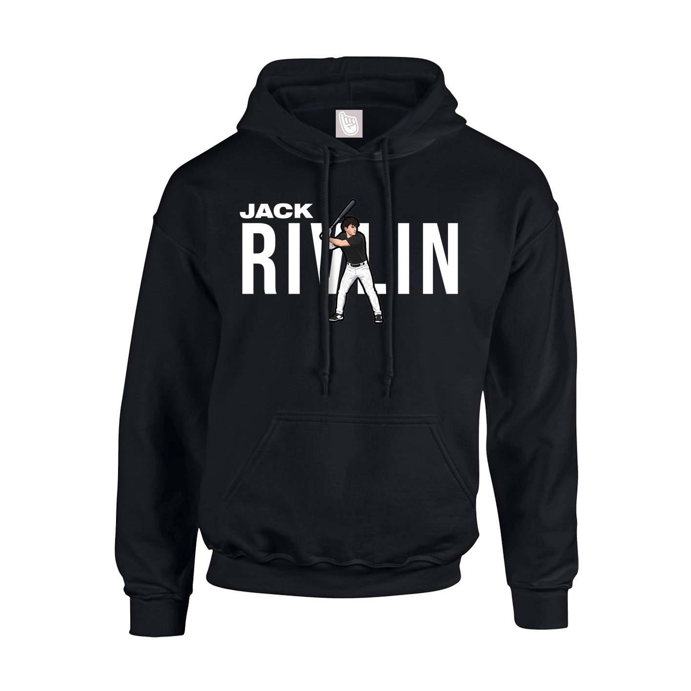 Youth Hoodie — Player Name in Black
