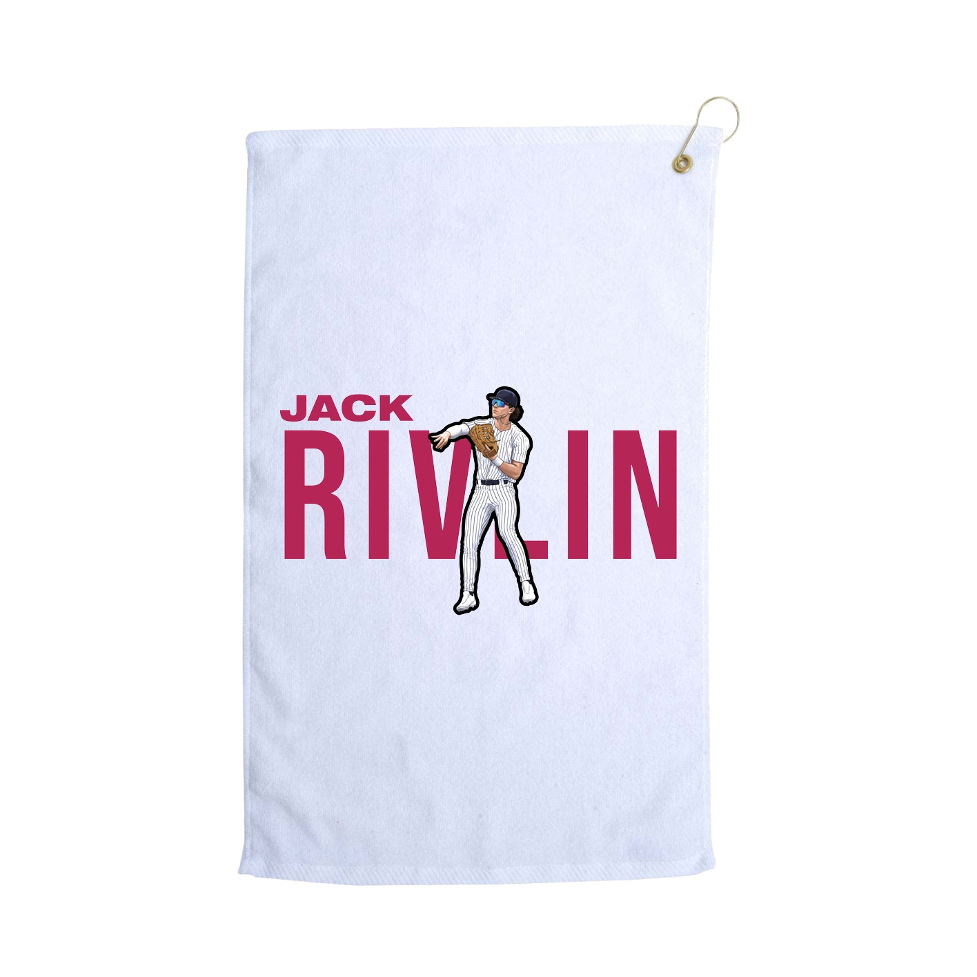 Golf Towel — Player Name in White