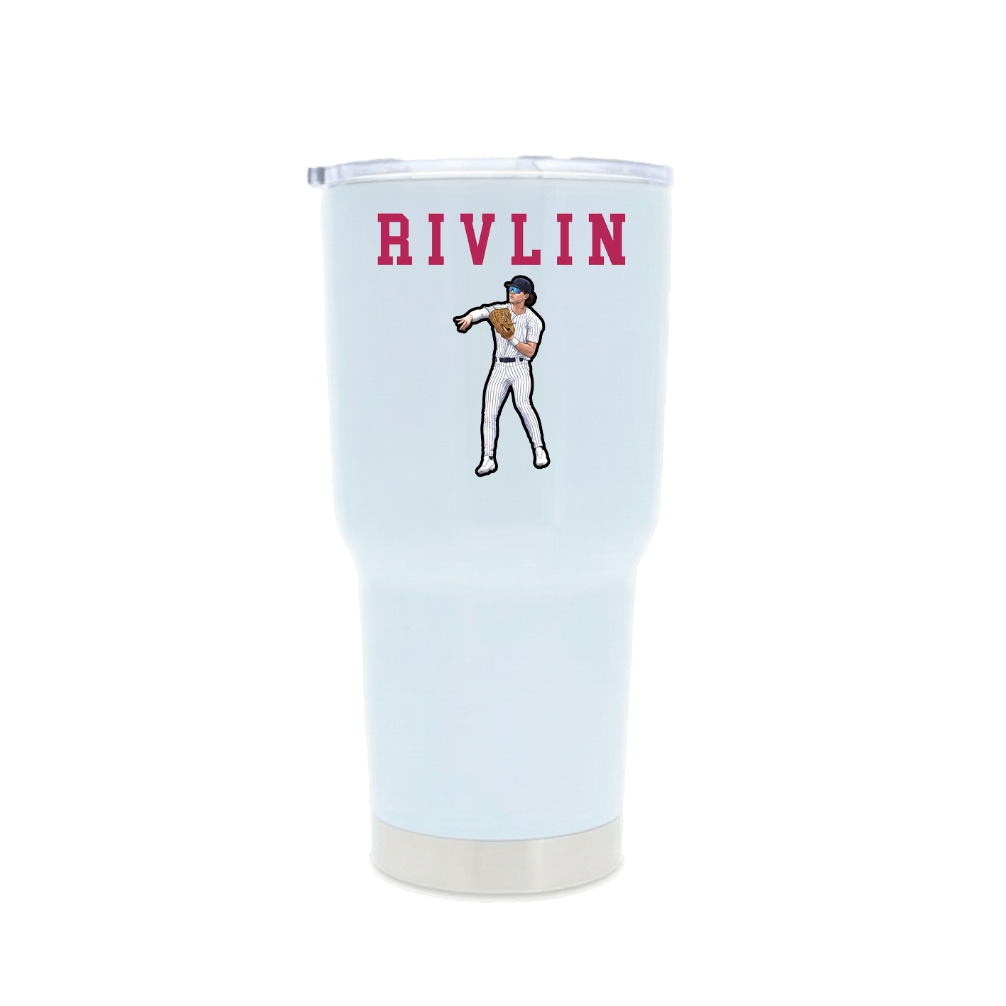 30oz Stainless Steel Tumbler — Shirsey in White