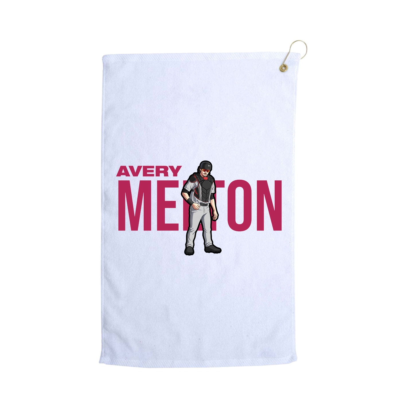 Golf Towel — Player Name in White
