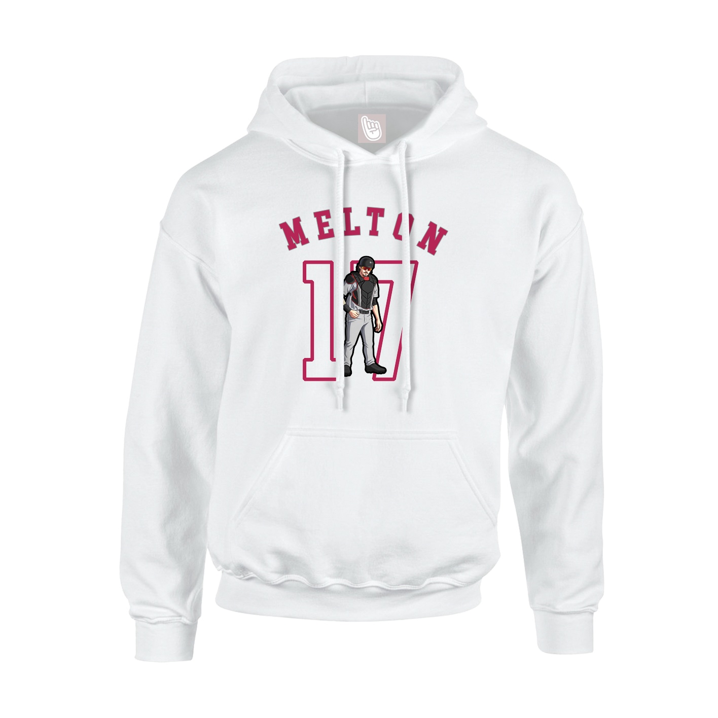 Youth Hoodie — Shirsey Arch in White