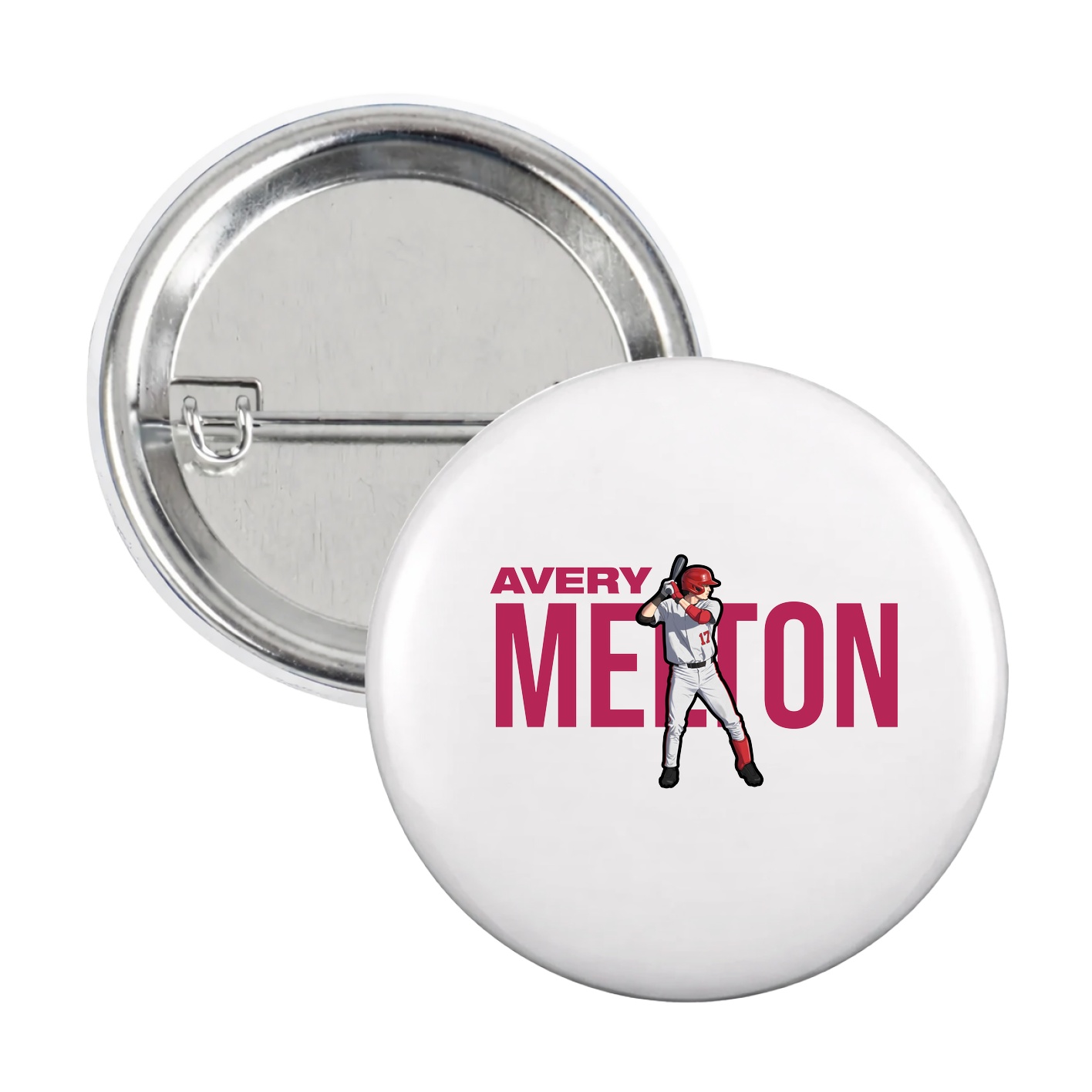 Game Day Button — Player Name in White