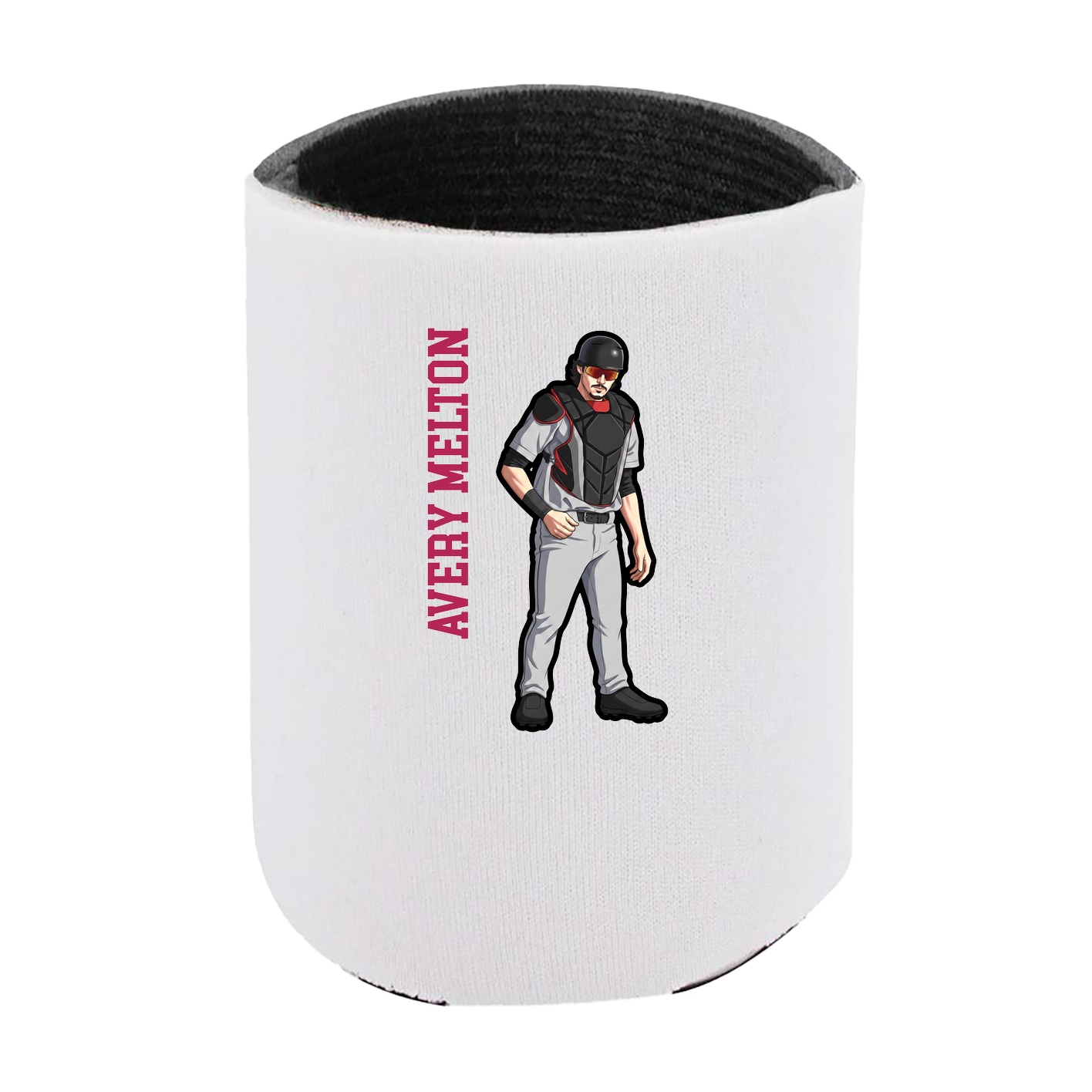 Can Holder — Name Vertical in White