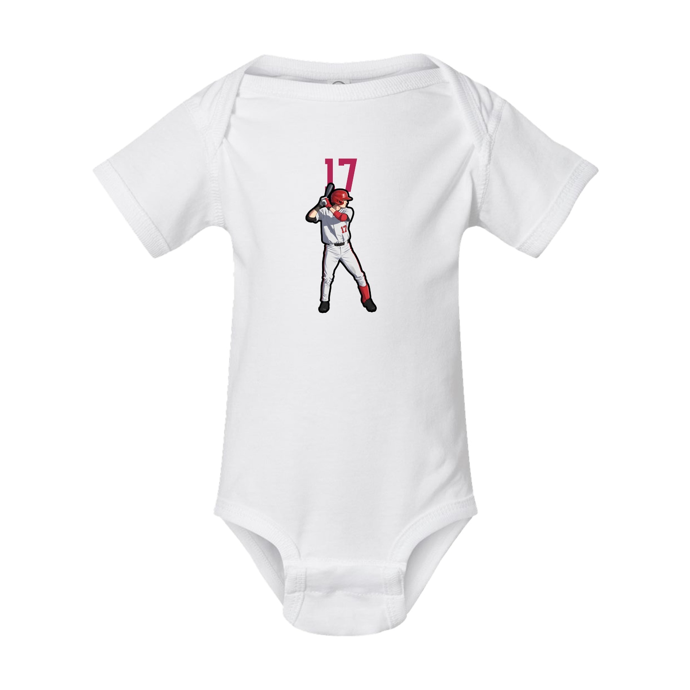 Baby Onesie — Number Top in White