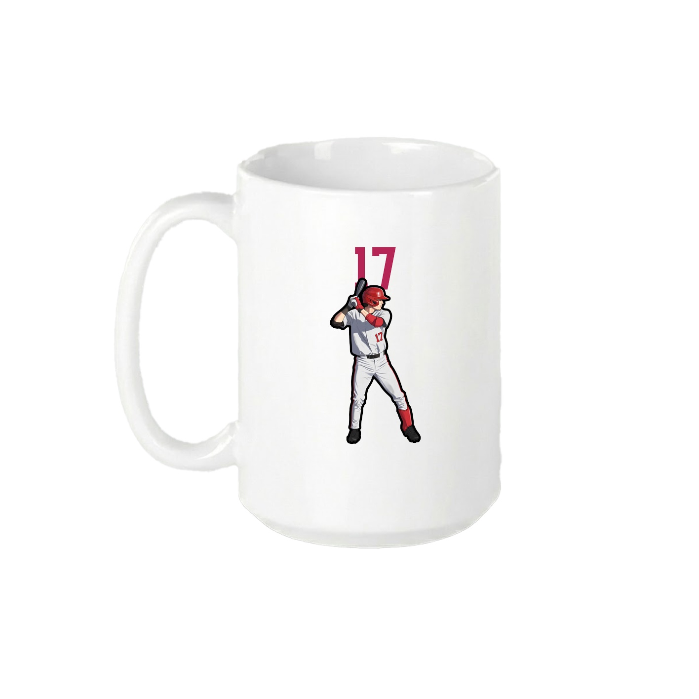 15oz Coffee Mug — Number Top in White