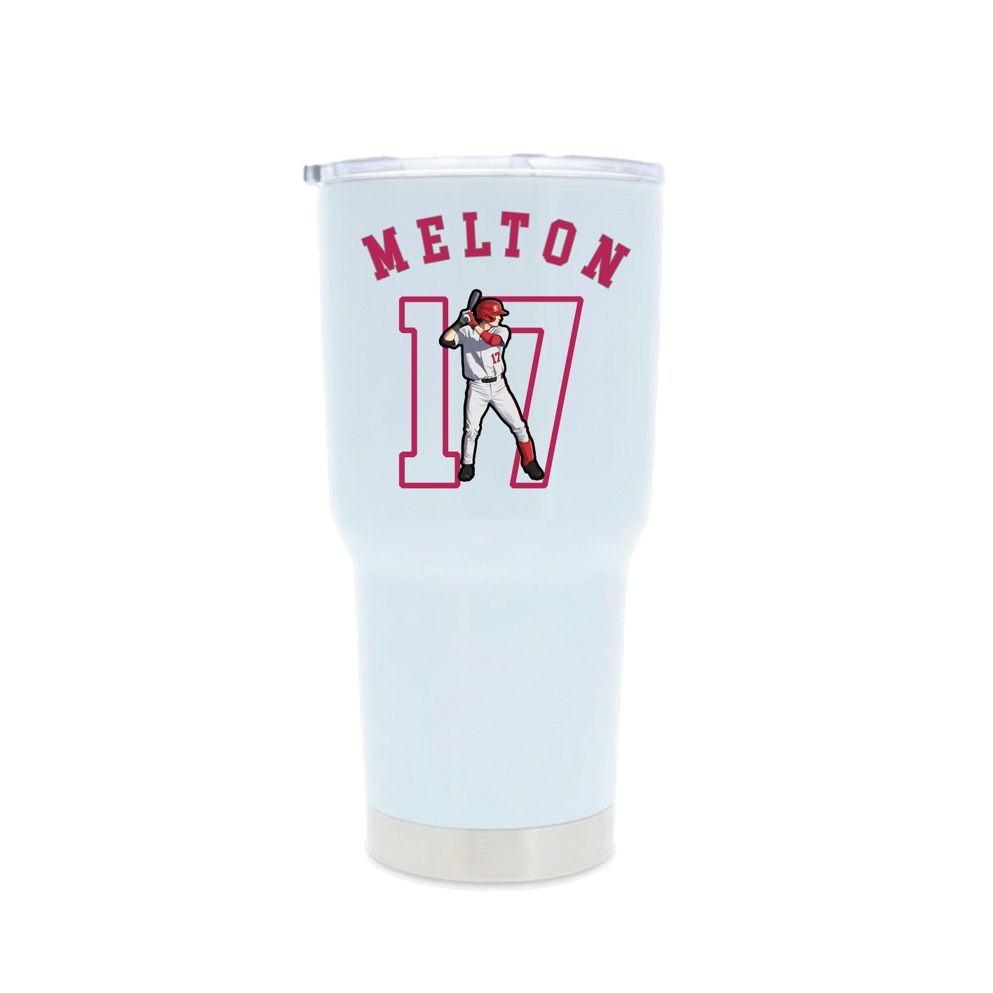30oz Stainless Steel Tumbler — Shirsey Arch in White