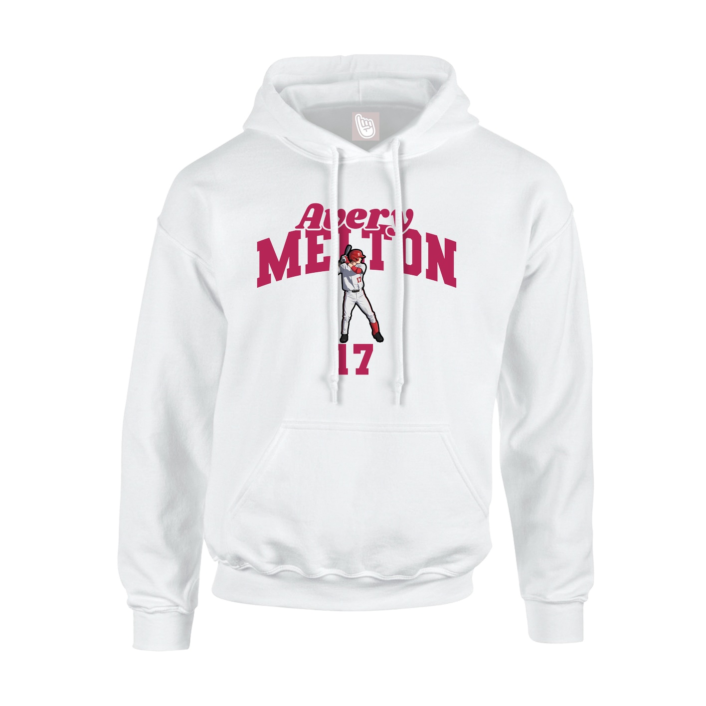 Hoodie — Signature Arch in White