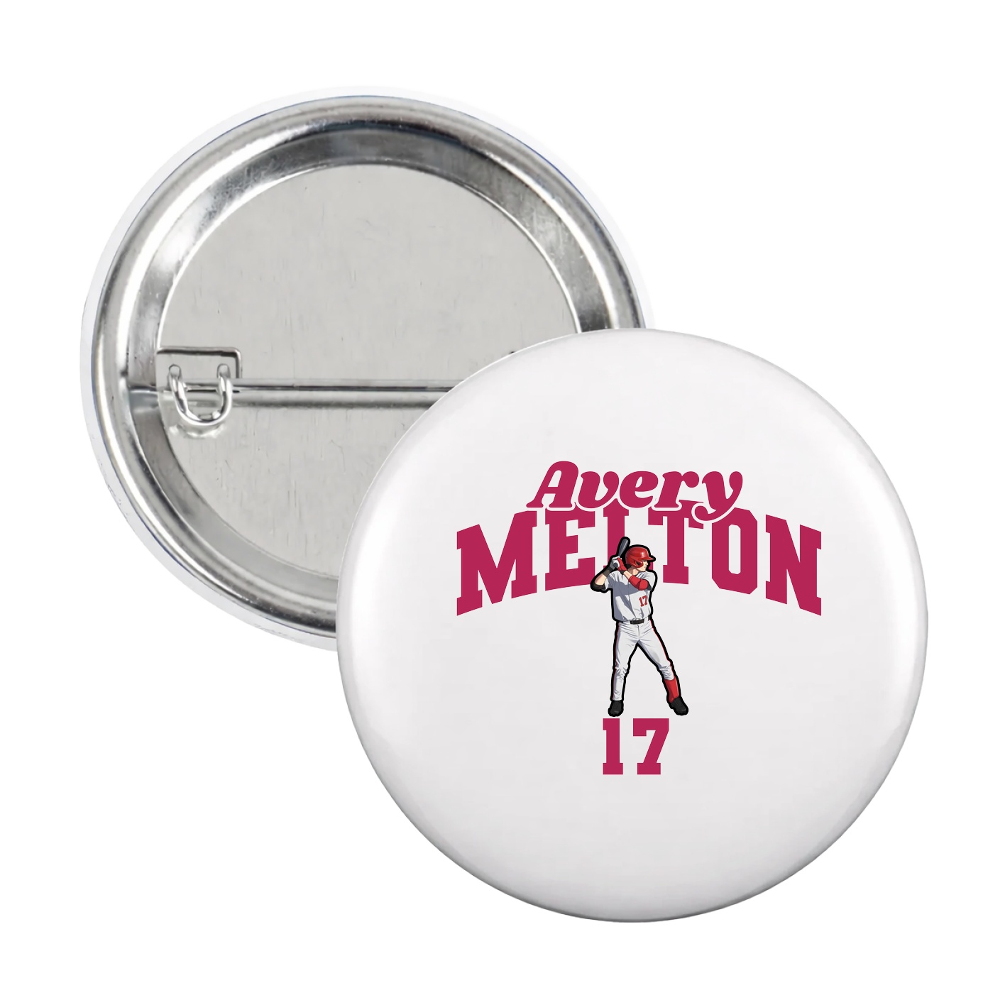 Game Day Button — Signature Arch in White