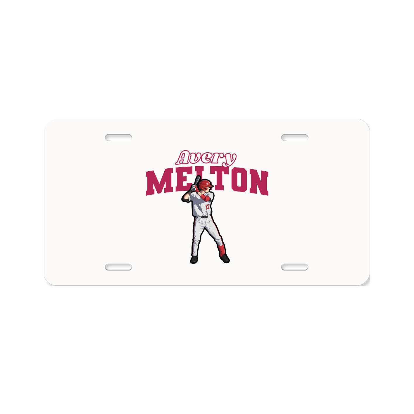 License Plate — Name Arch in Classic