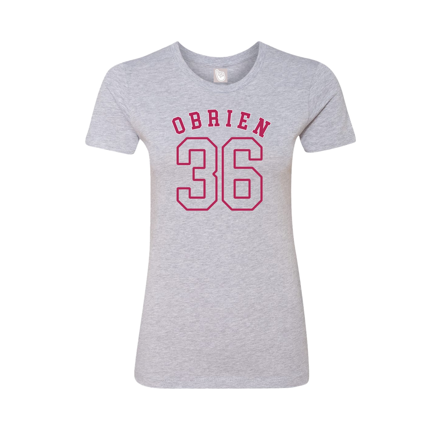 Fitted Women's Tee — Shirsey Arch in Grey