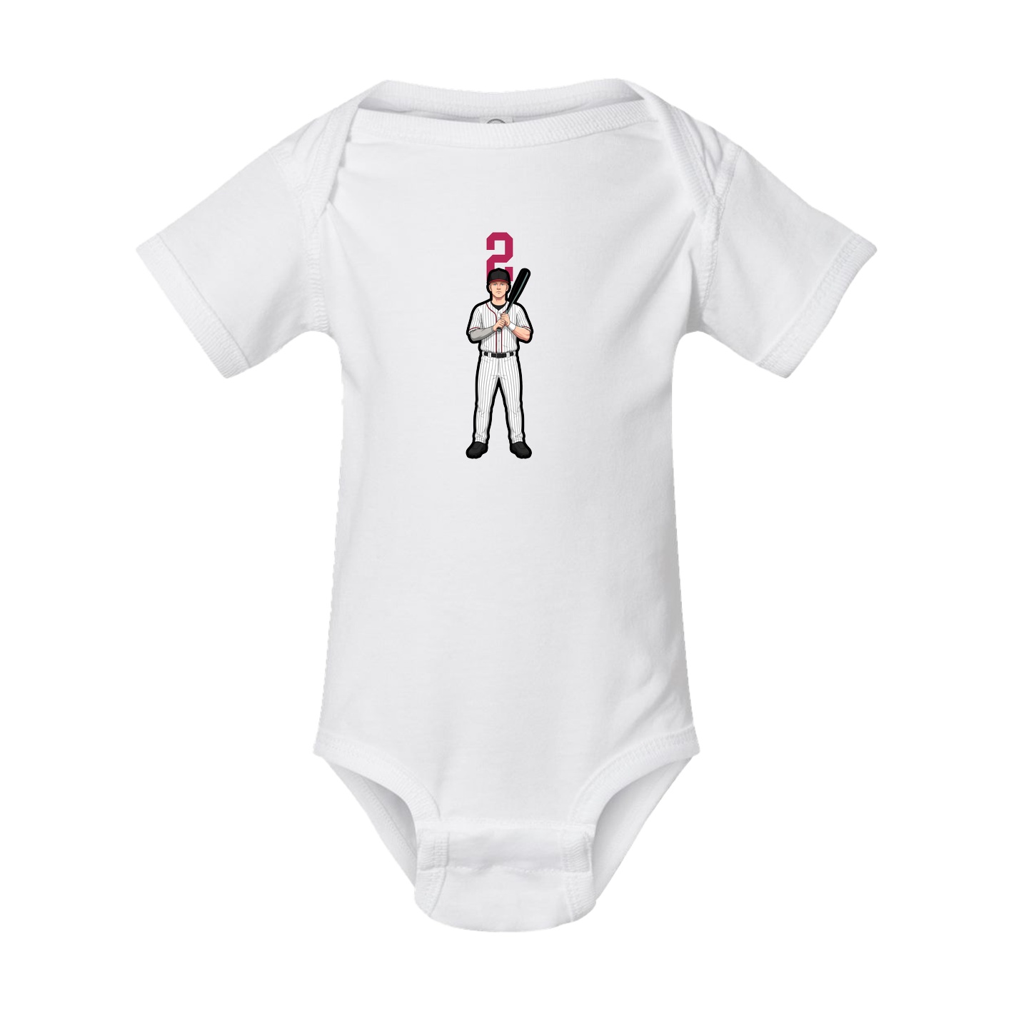 Baby Onesie — Number Top in White
