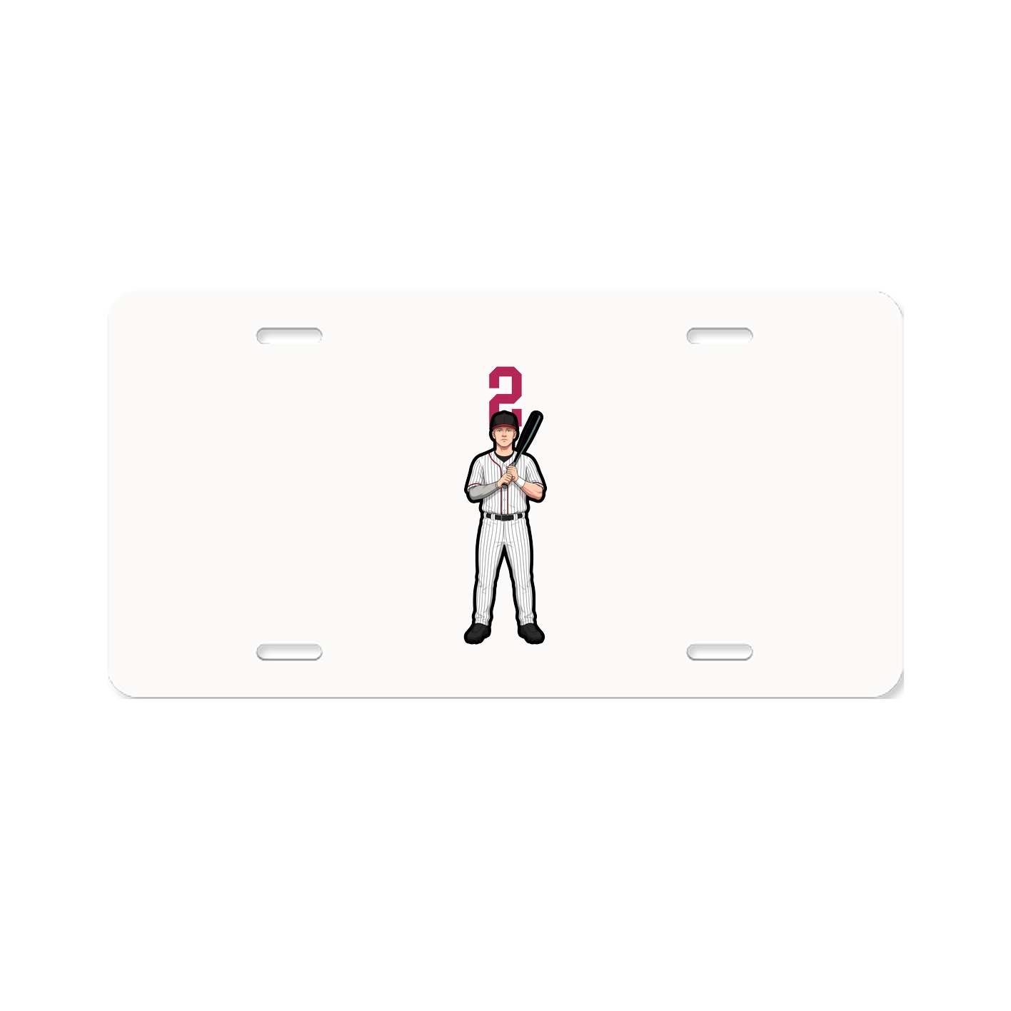 License Plate — Number Top in Classic
