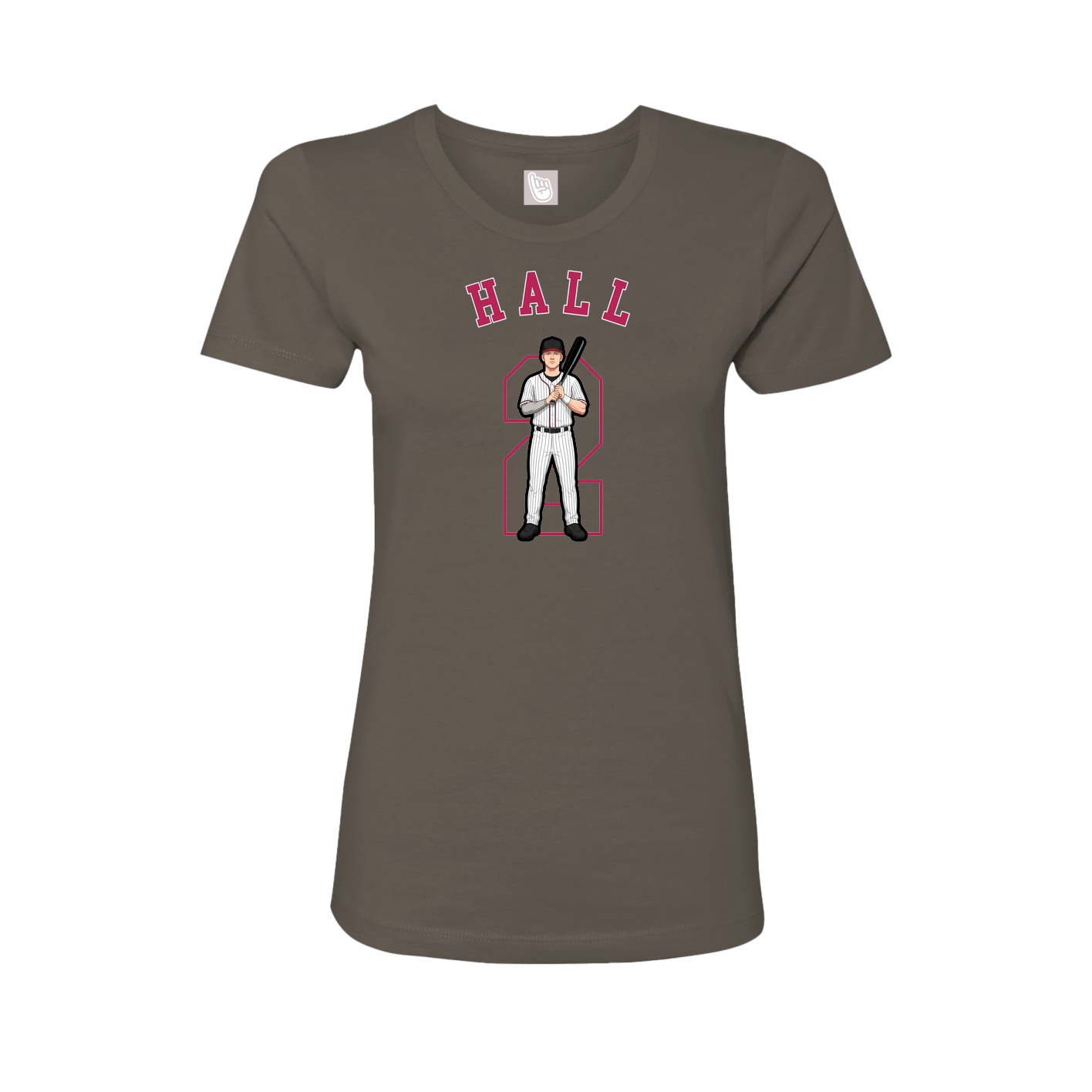Fitted Women's Tee — Shirsey Arch in Grey