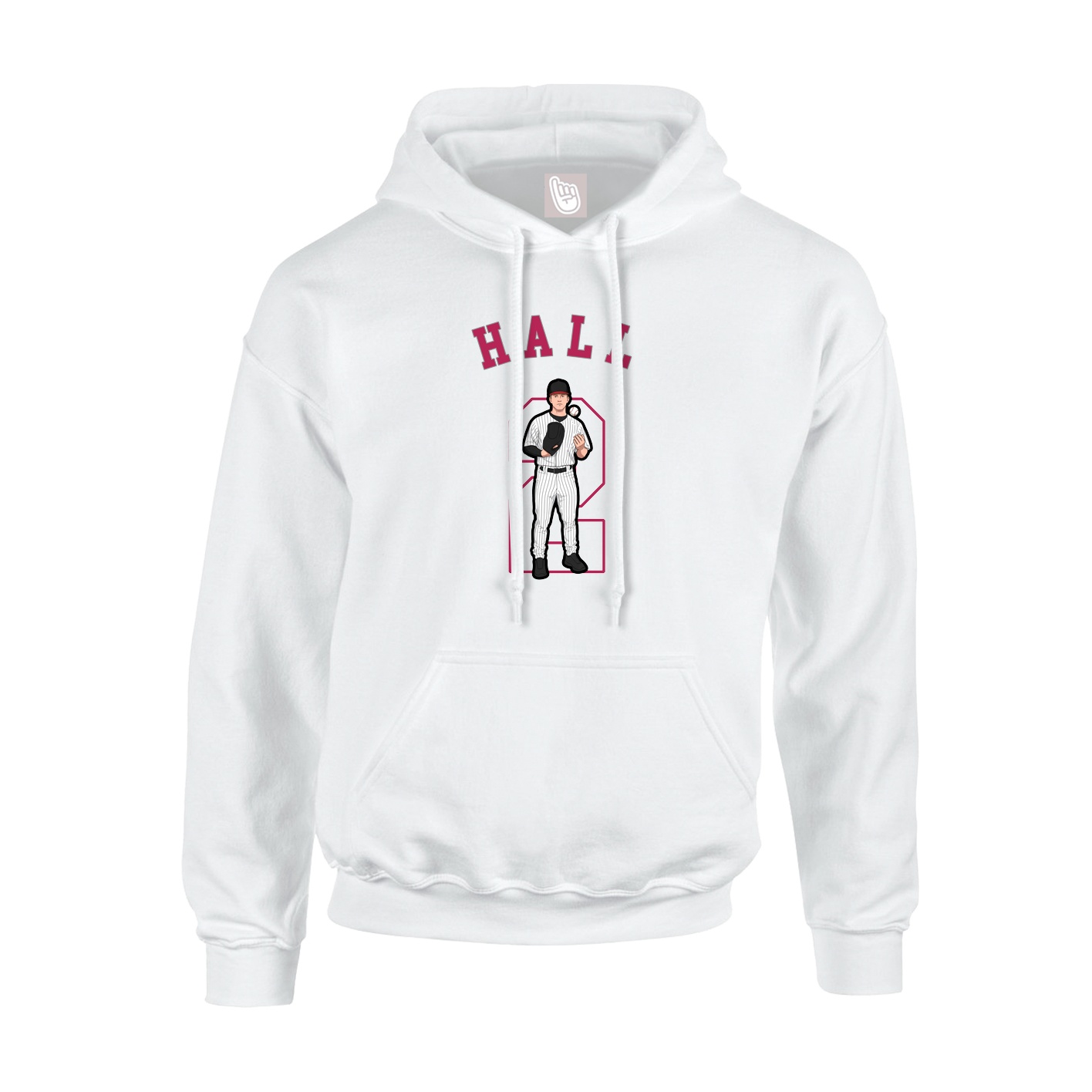 Youth Hoodie — Shirsey Arch in White