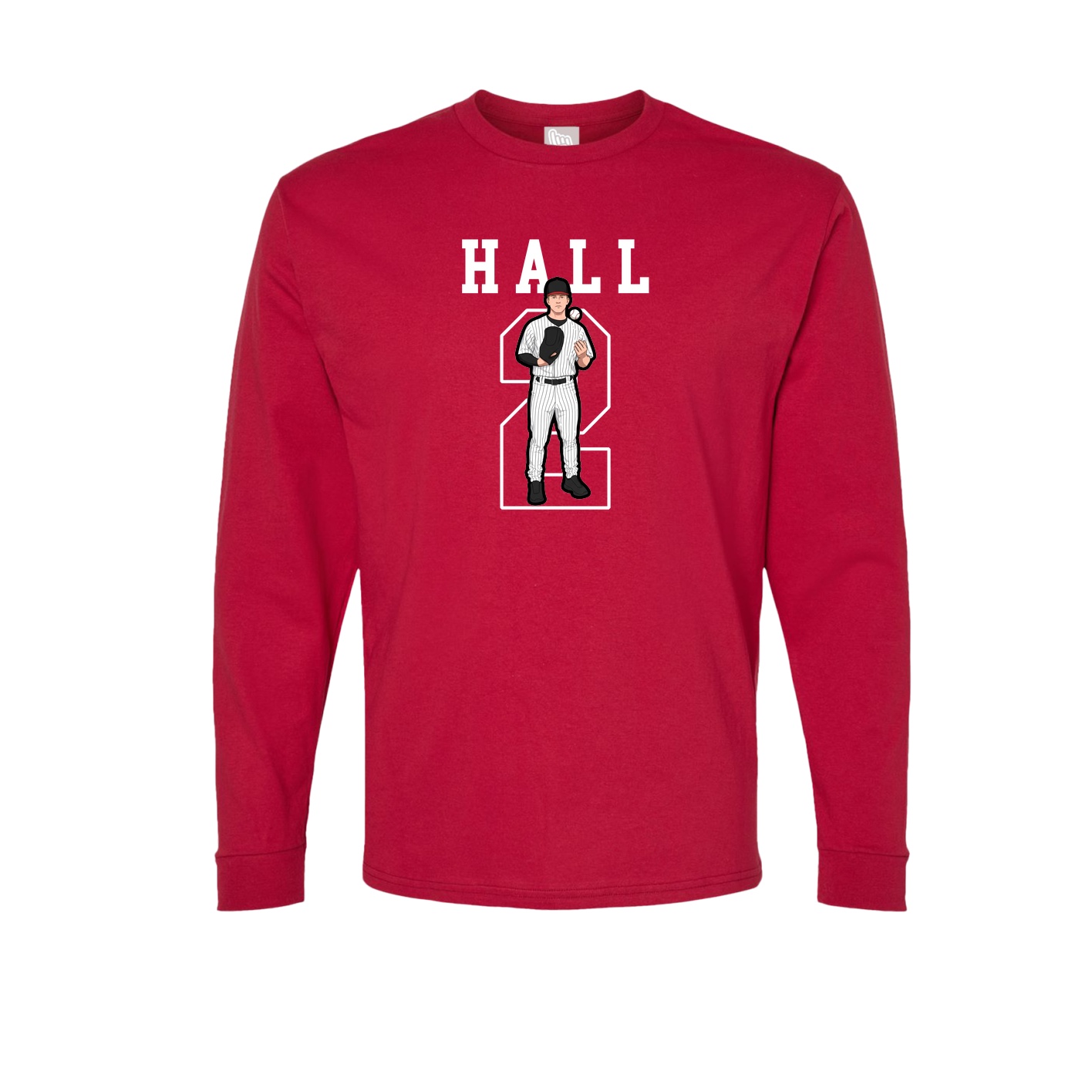 Long Sleeve Tee — Shirsey in Crimson