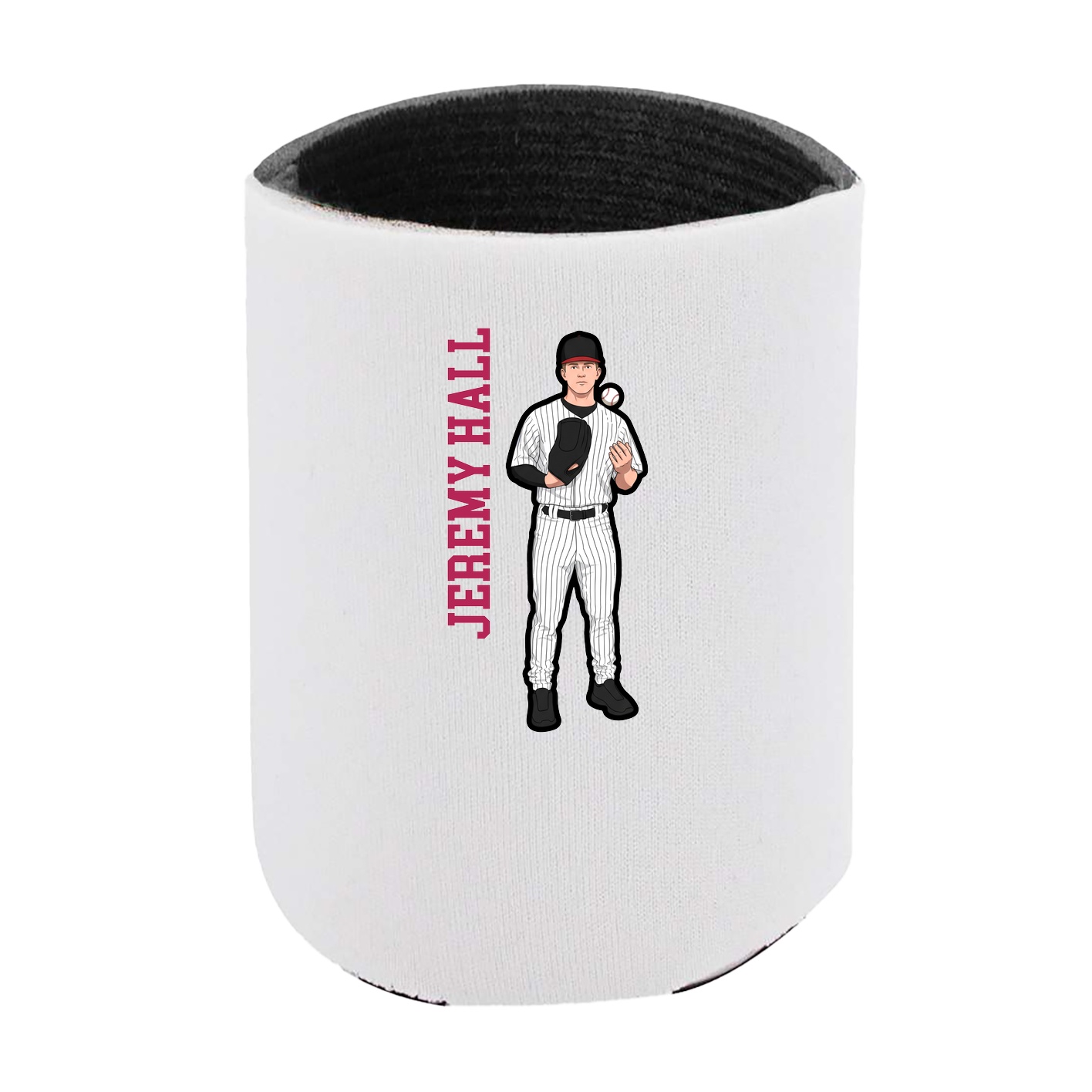 Can Holder — Name Vertical in White