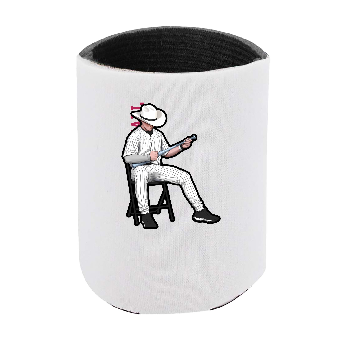 Can Holder — Name Vertical in White