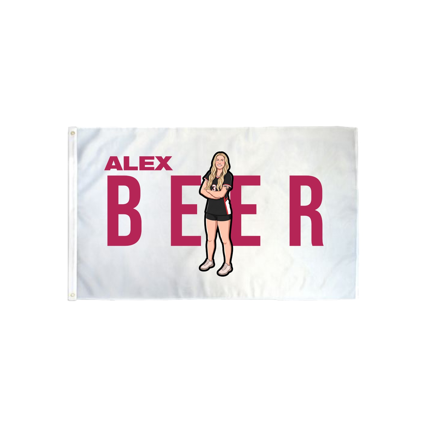 3x5 Flag — Player Name in Classic