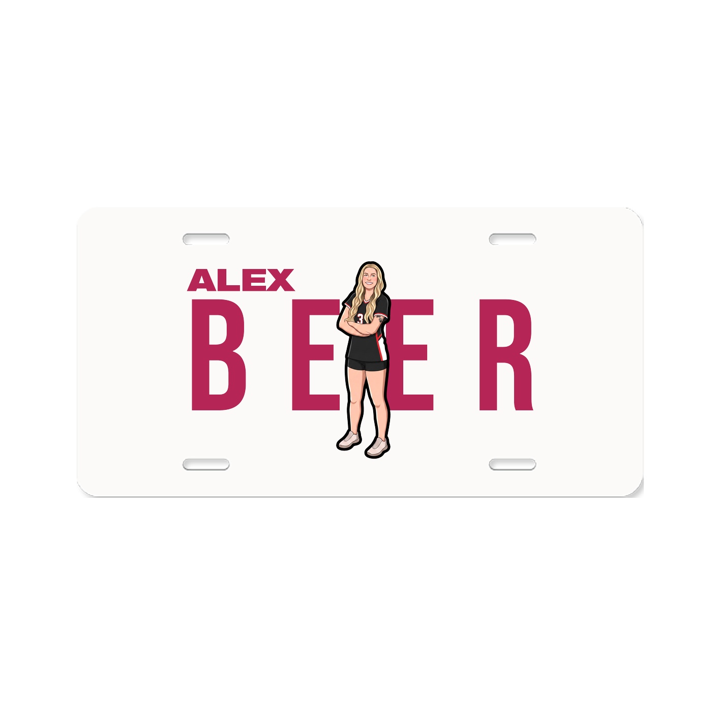 License Plate — Player Name in Classic