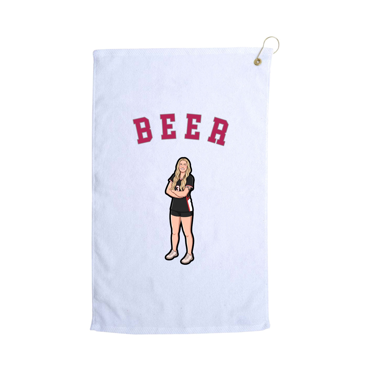 Golf Towel — Shirsey Arch in White