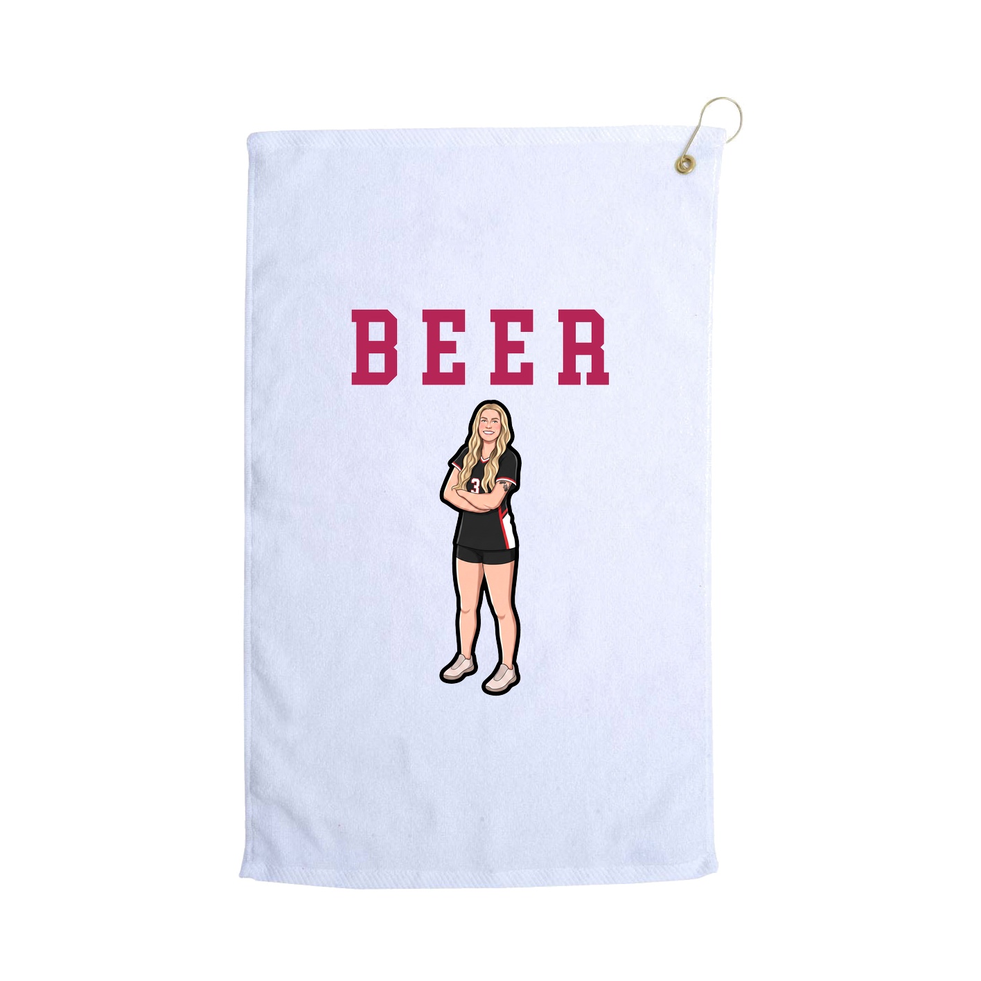 Golf Towel — Shirsey in White