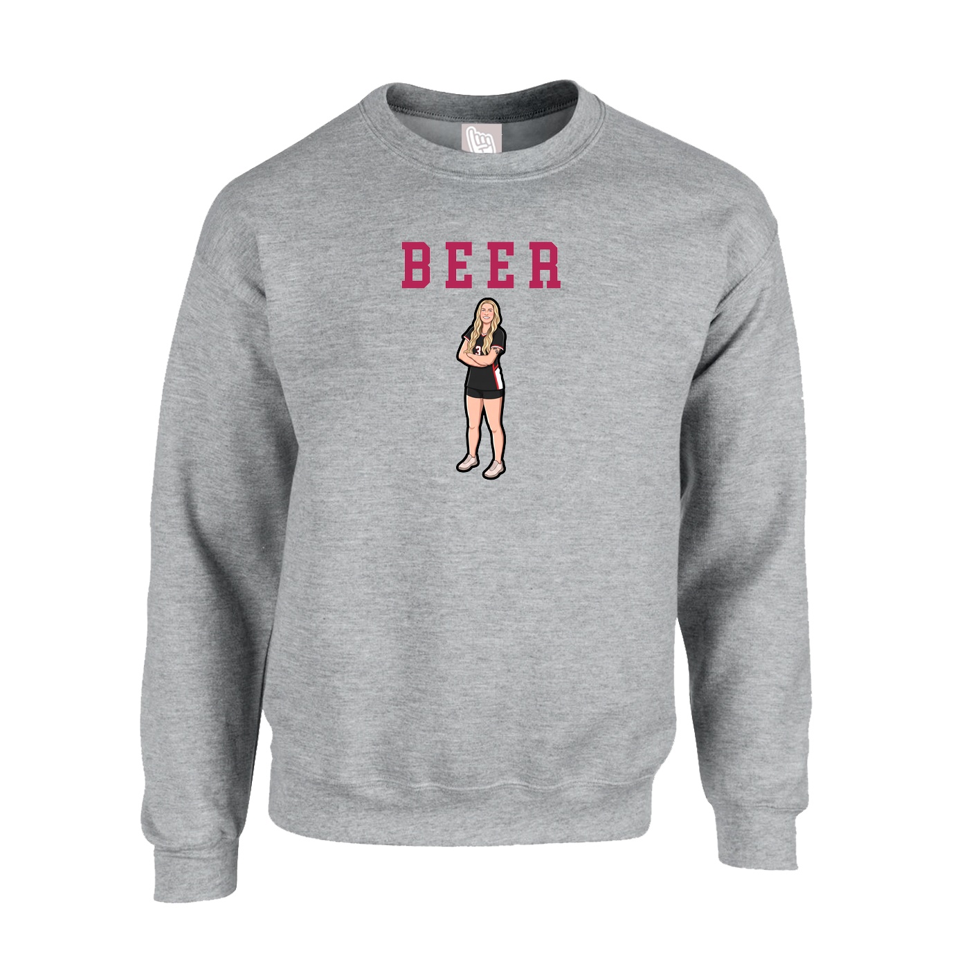 Fleece Crew — Shirsey in Grey