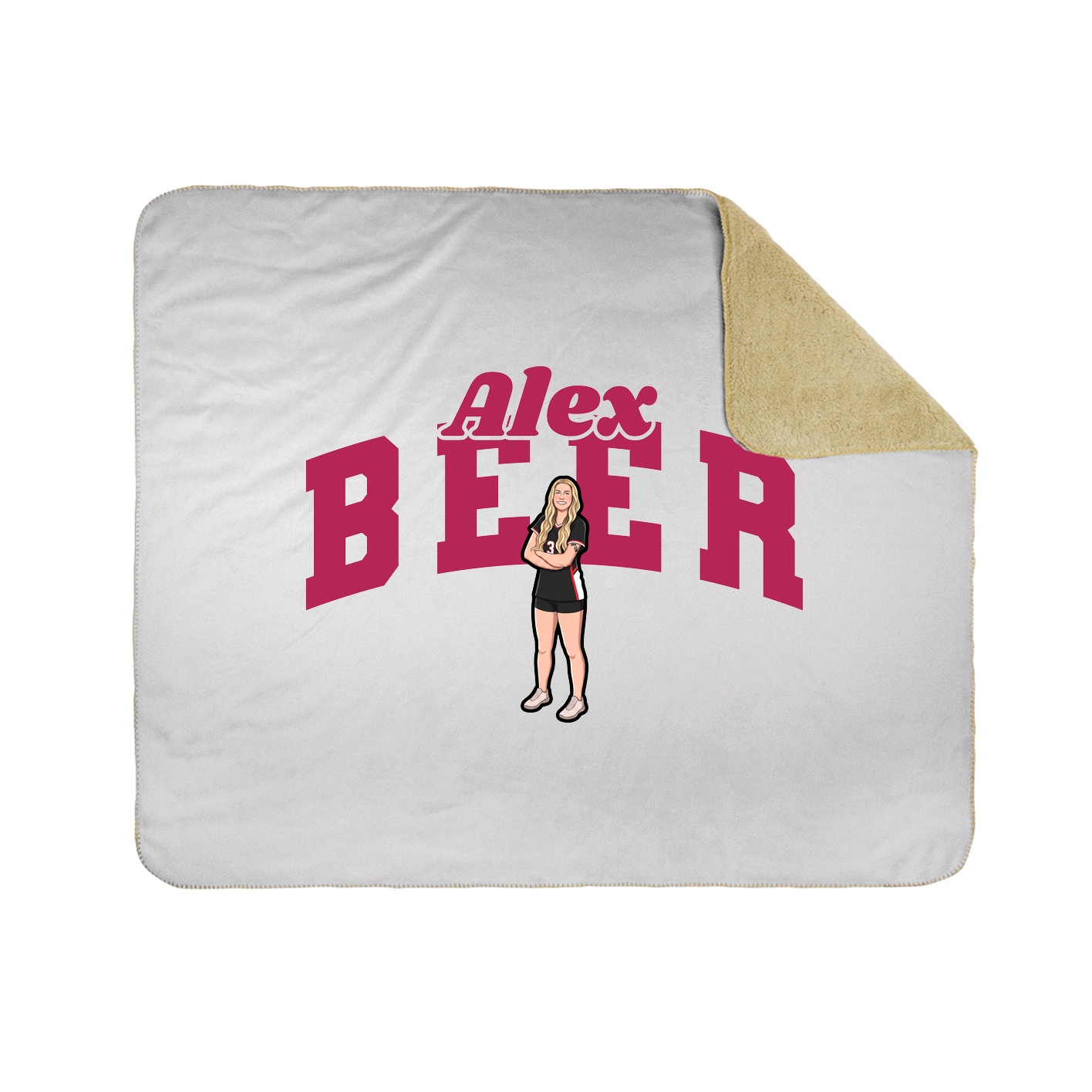 Throw Blanket — Signature Arch in White