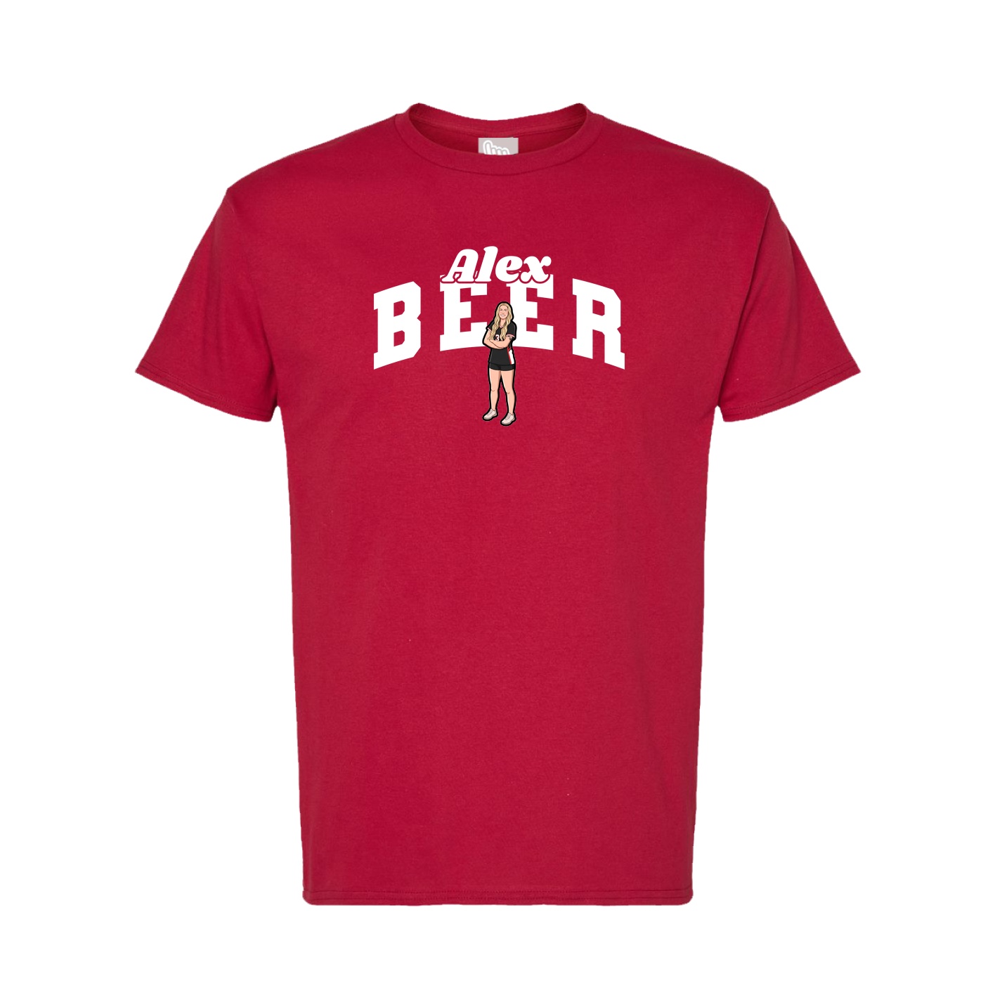 Tee — Signature Arch in Crimson