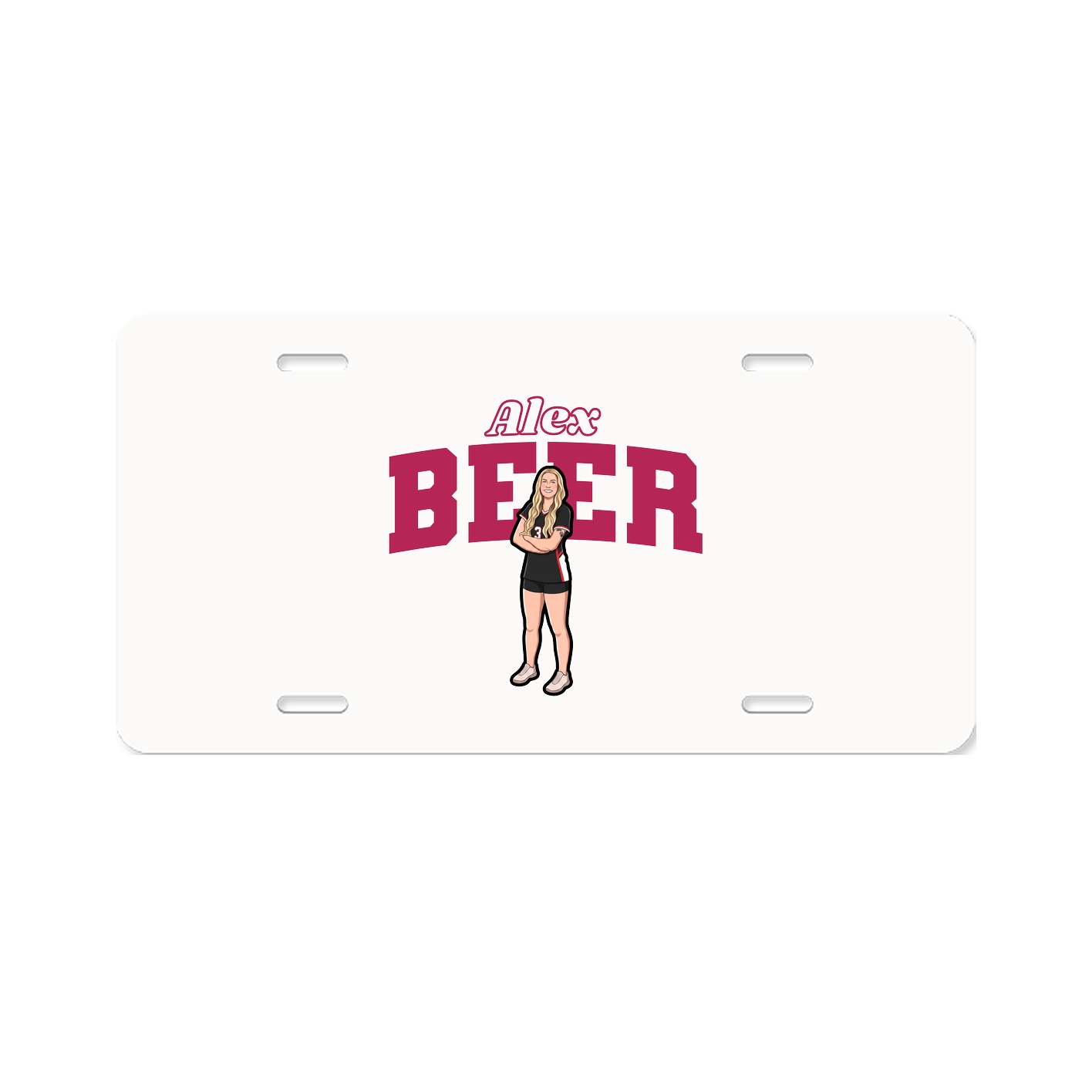 License Plate — Name Arch in Classic