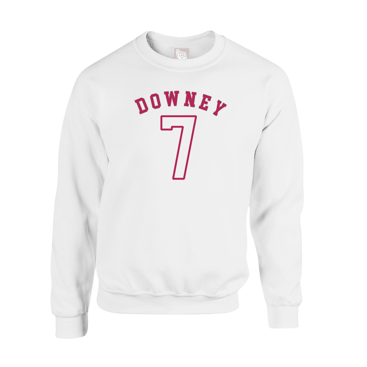 Fleece Crew — Shirsey Arch in White