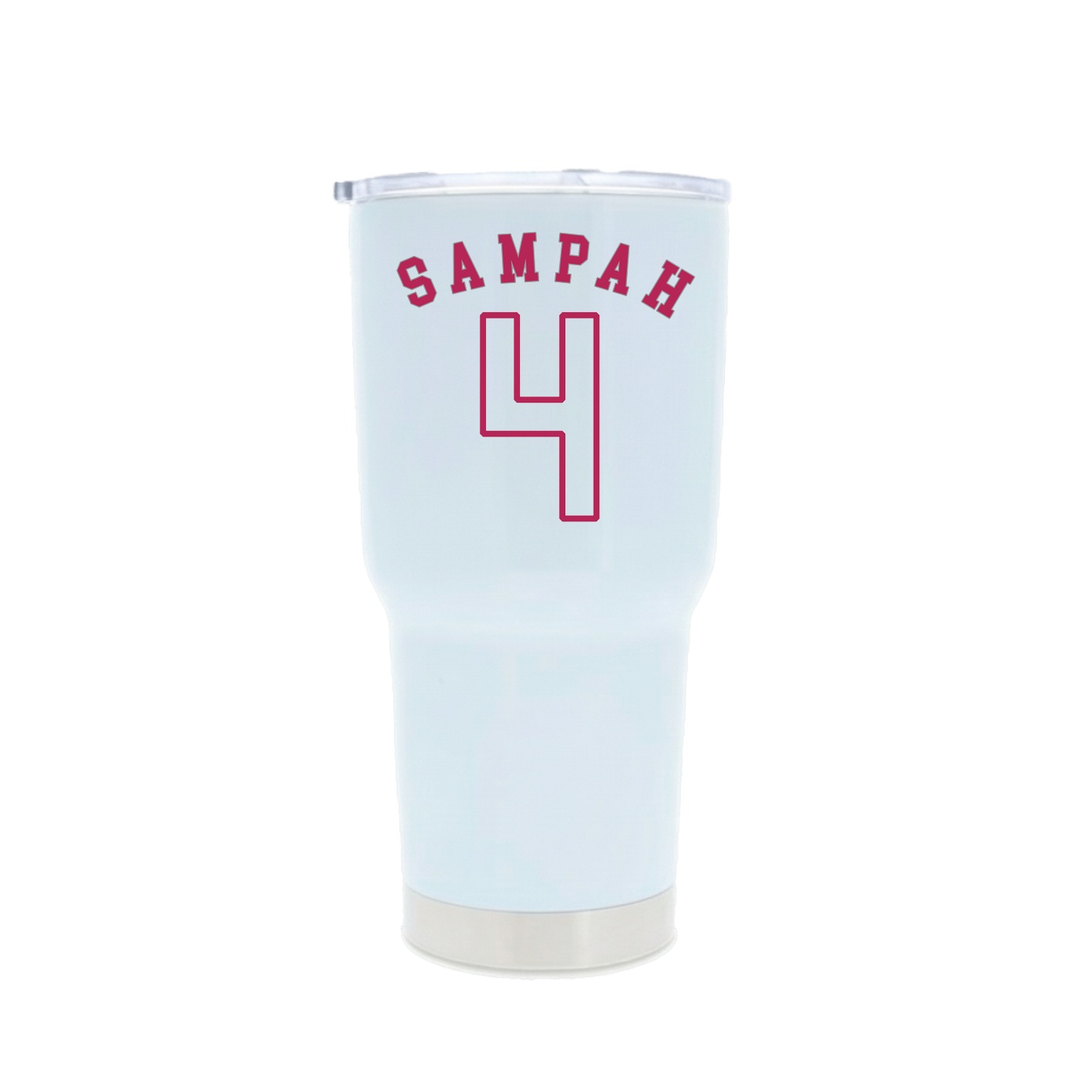 30oz Stainless Steel Tumbler — Shirsey Arch in White