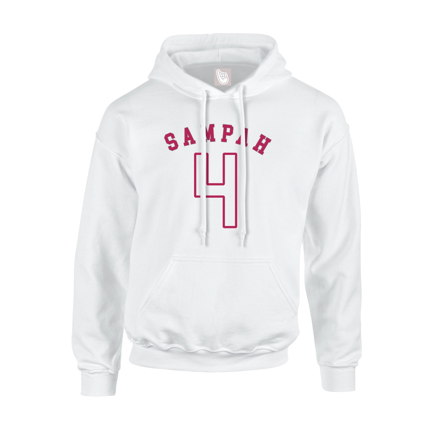 Youth Hoodie — Shirsey Arch in White
