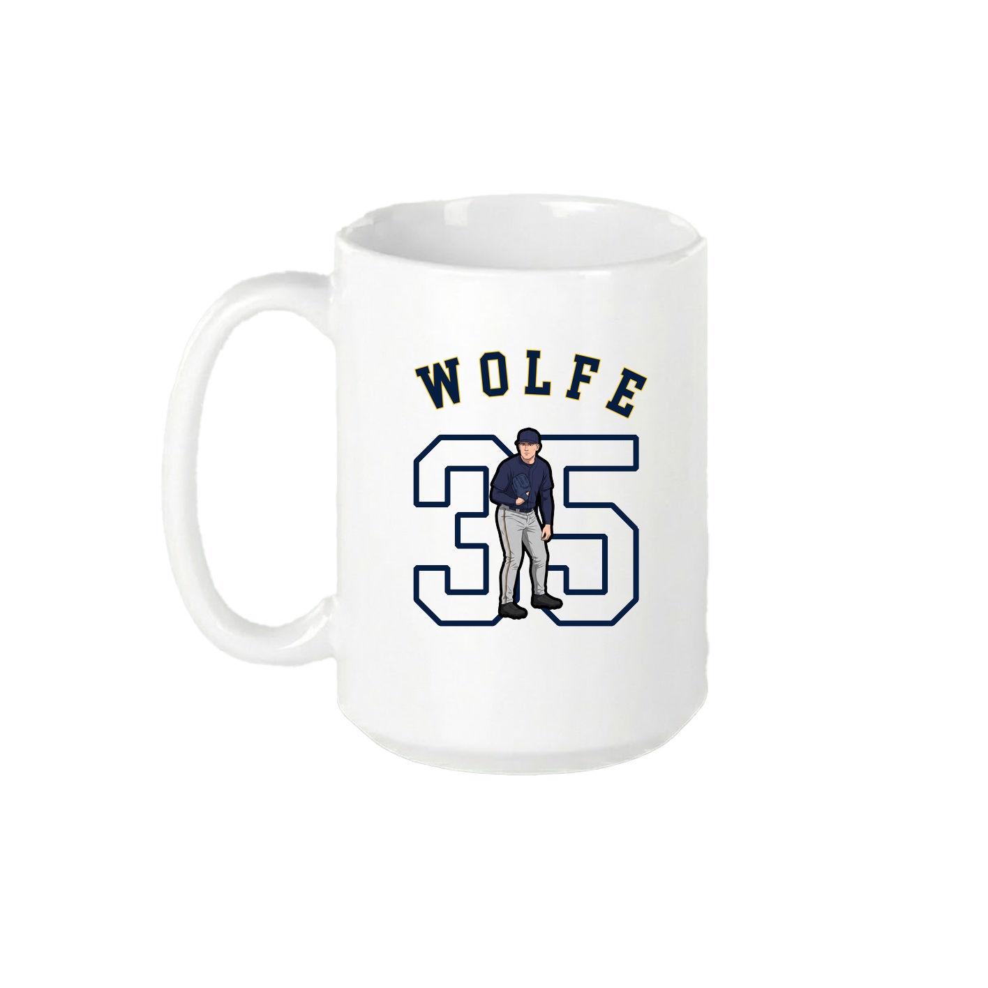 15oz Coffee Mug — Shirsey Arch in White