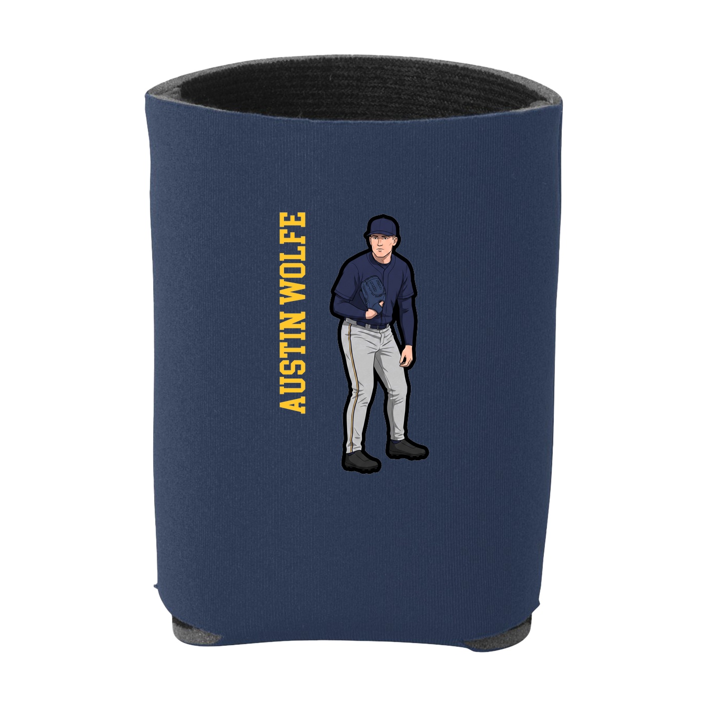 Can Holder — Name Vertical in Navy