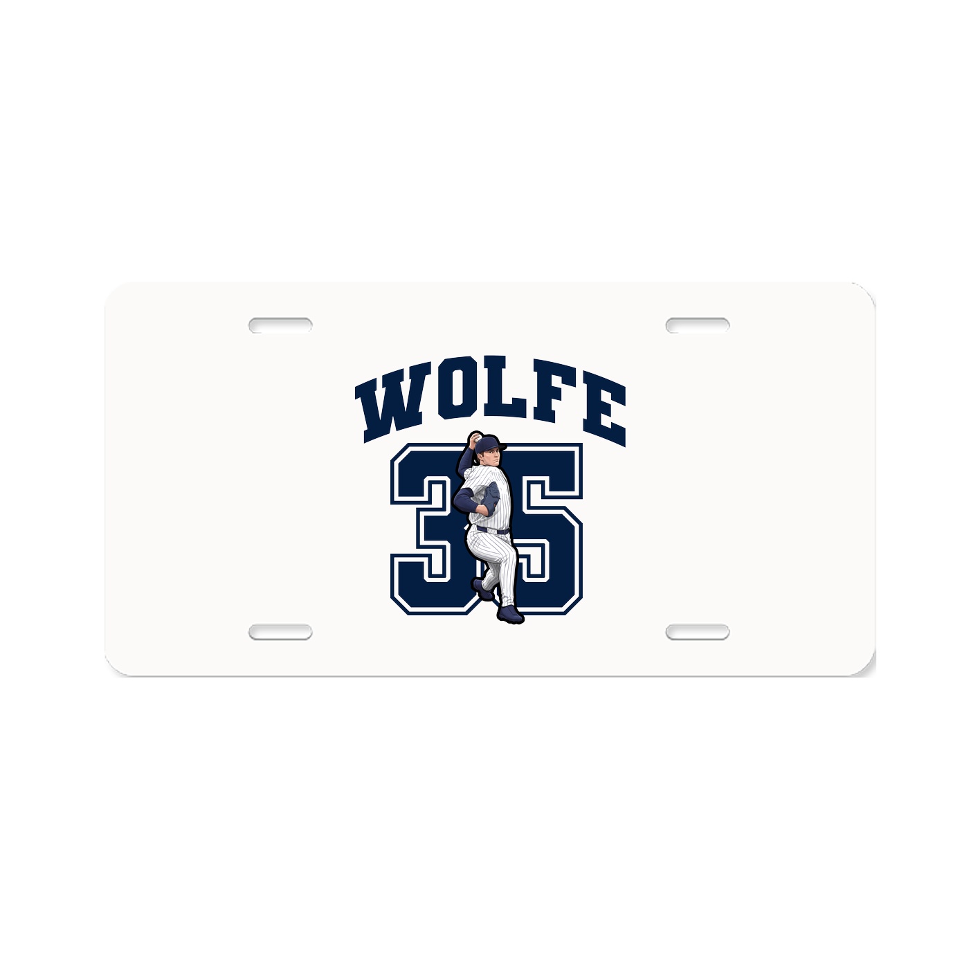 License Plate — Number in Classic