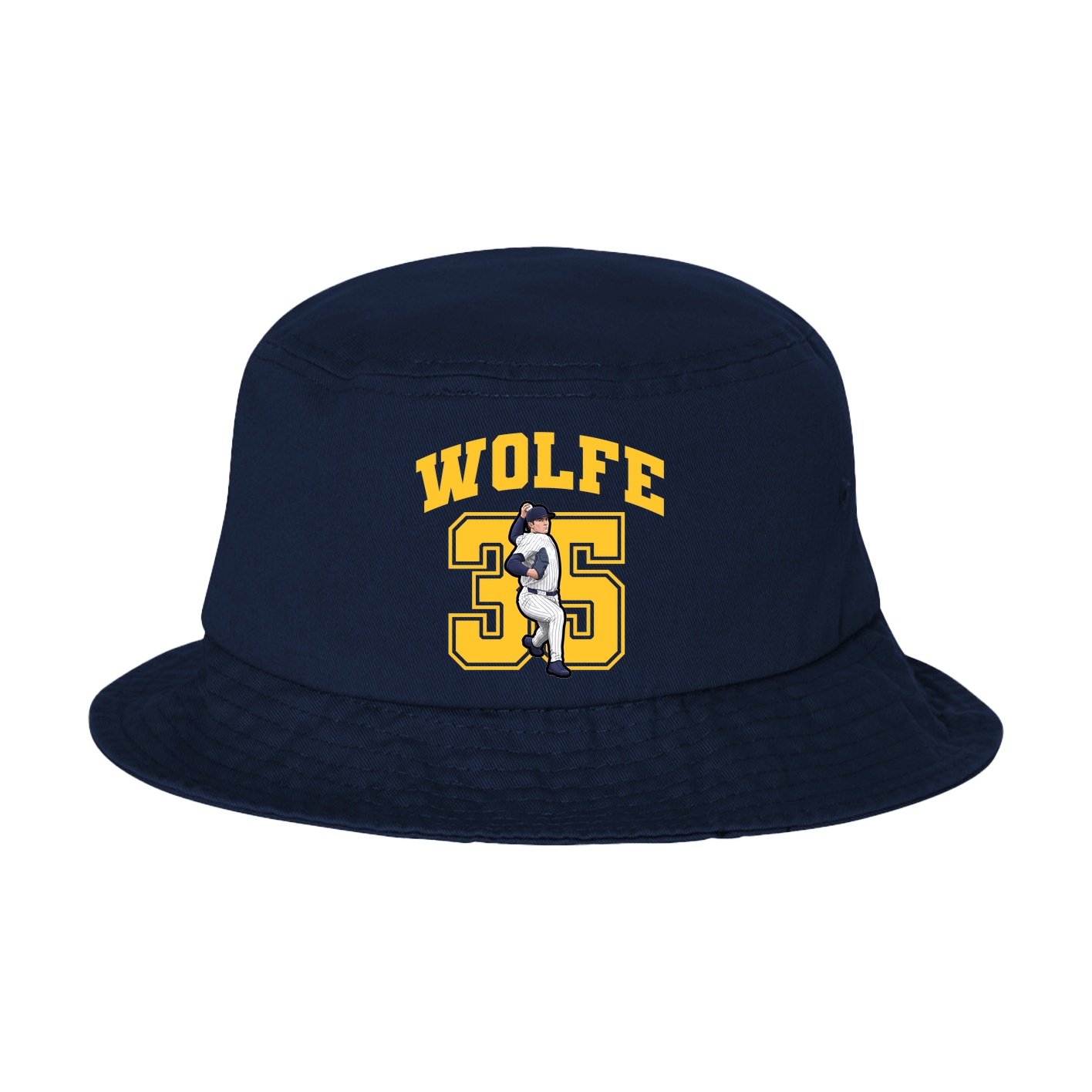 Bucket Cap — Number in Navy