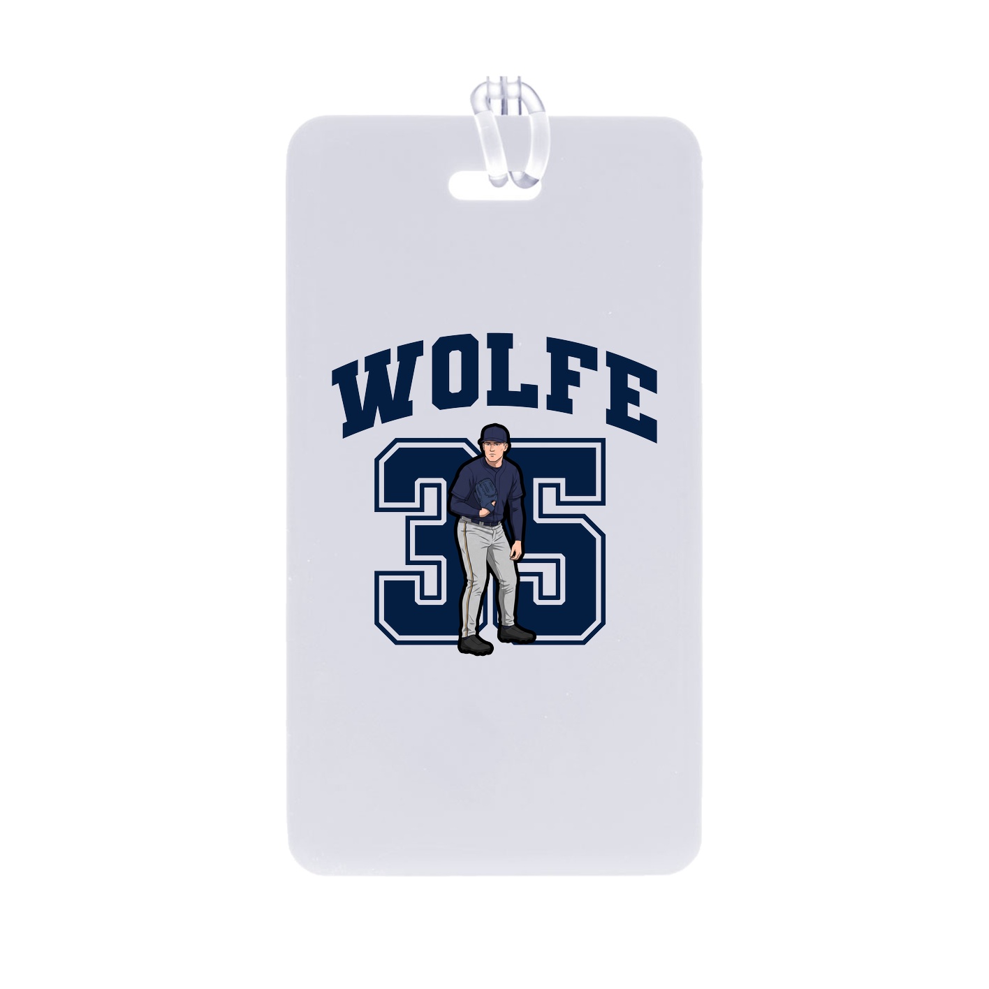 Bag Tag — Number in Classic