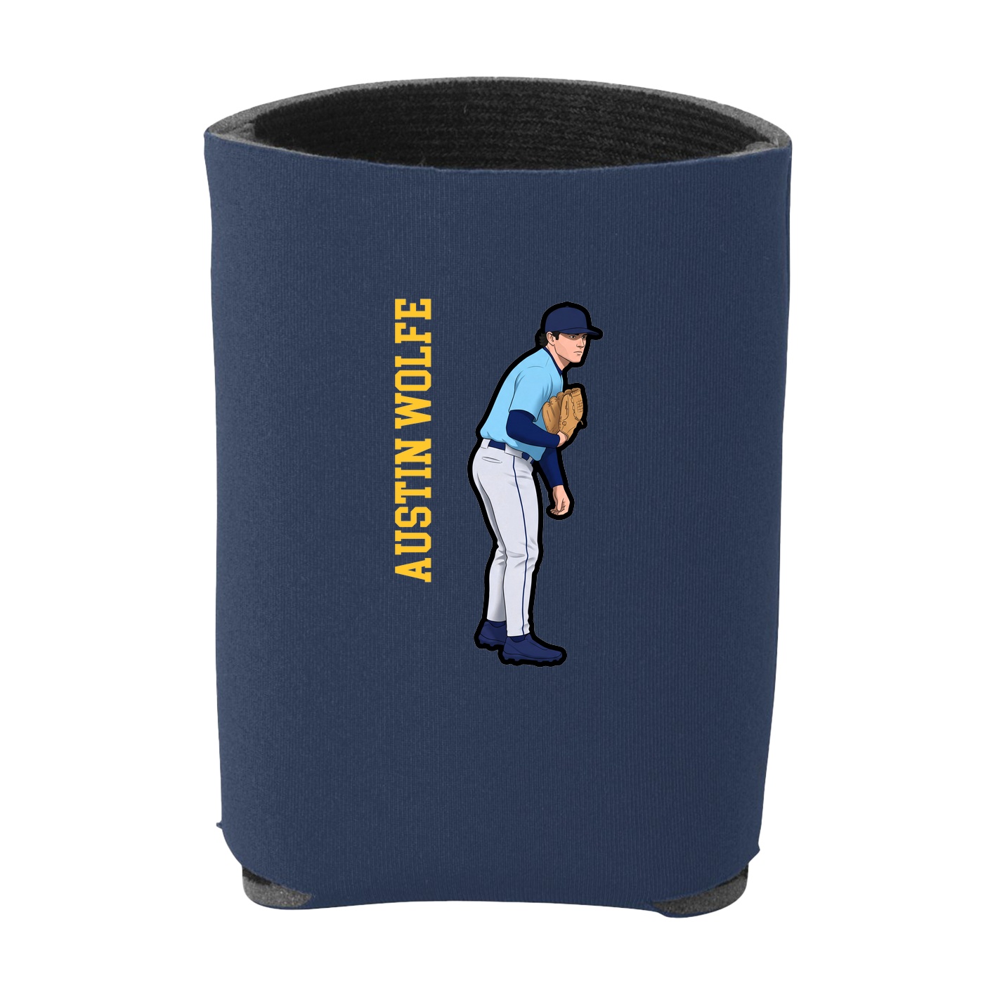 Can Holder — Name Vertical in Navy