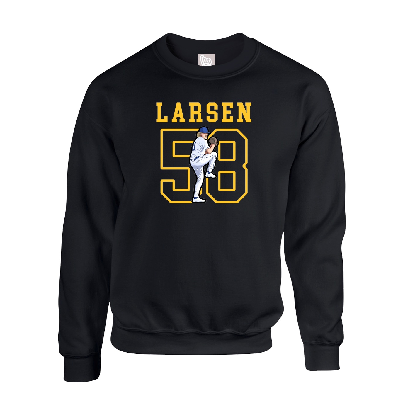 Fleece Crew — Shirsey in Black