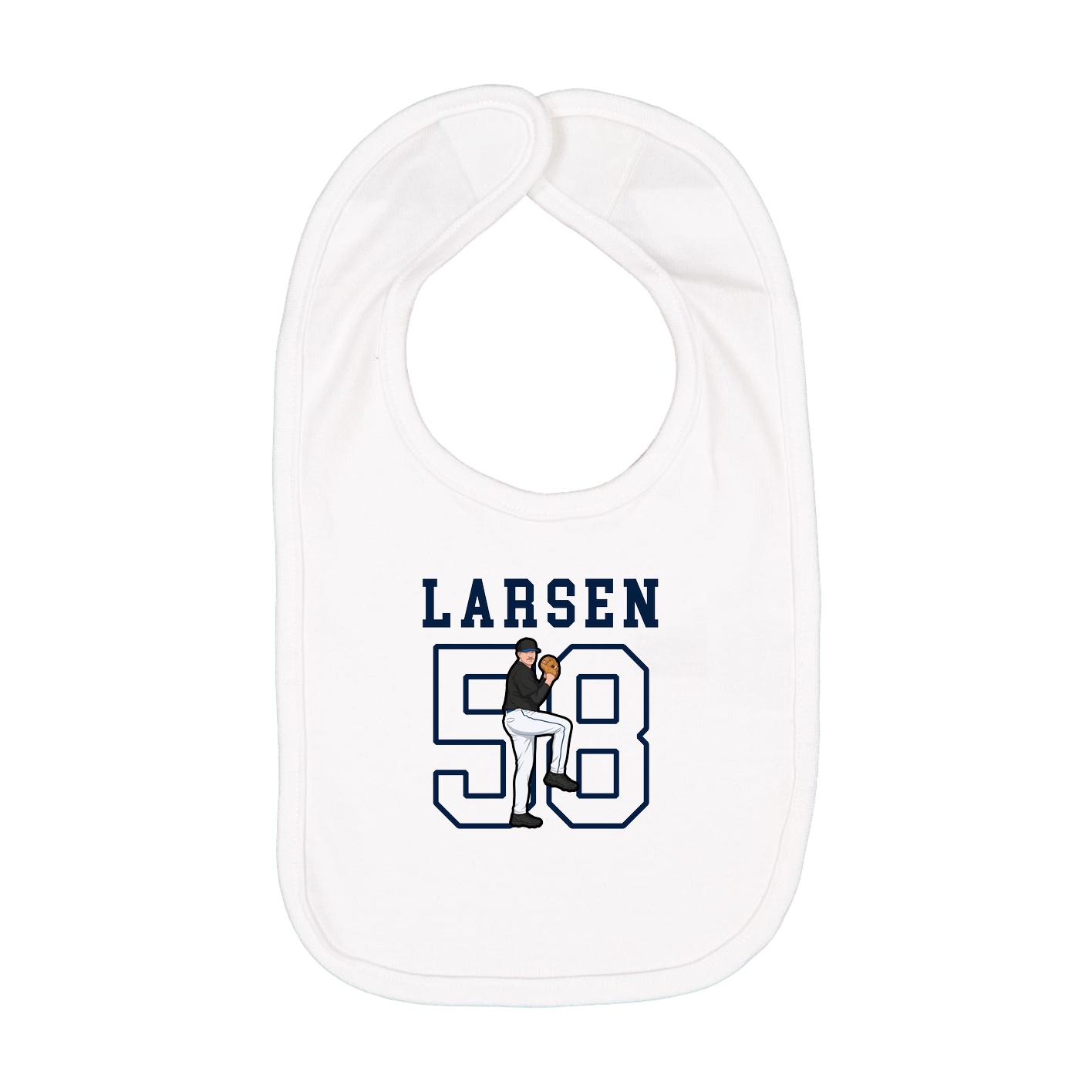 Infant Bib — Shirsey in White