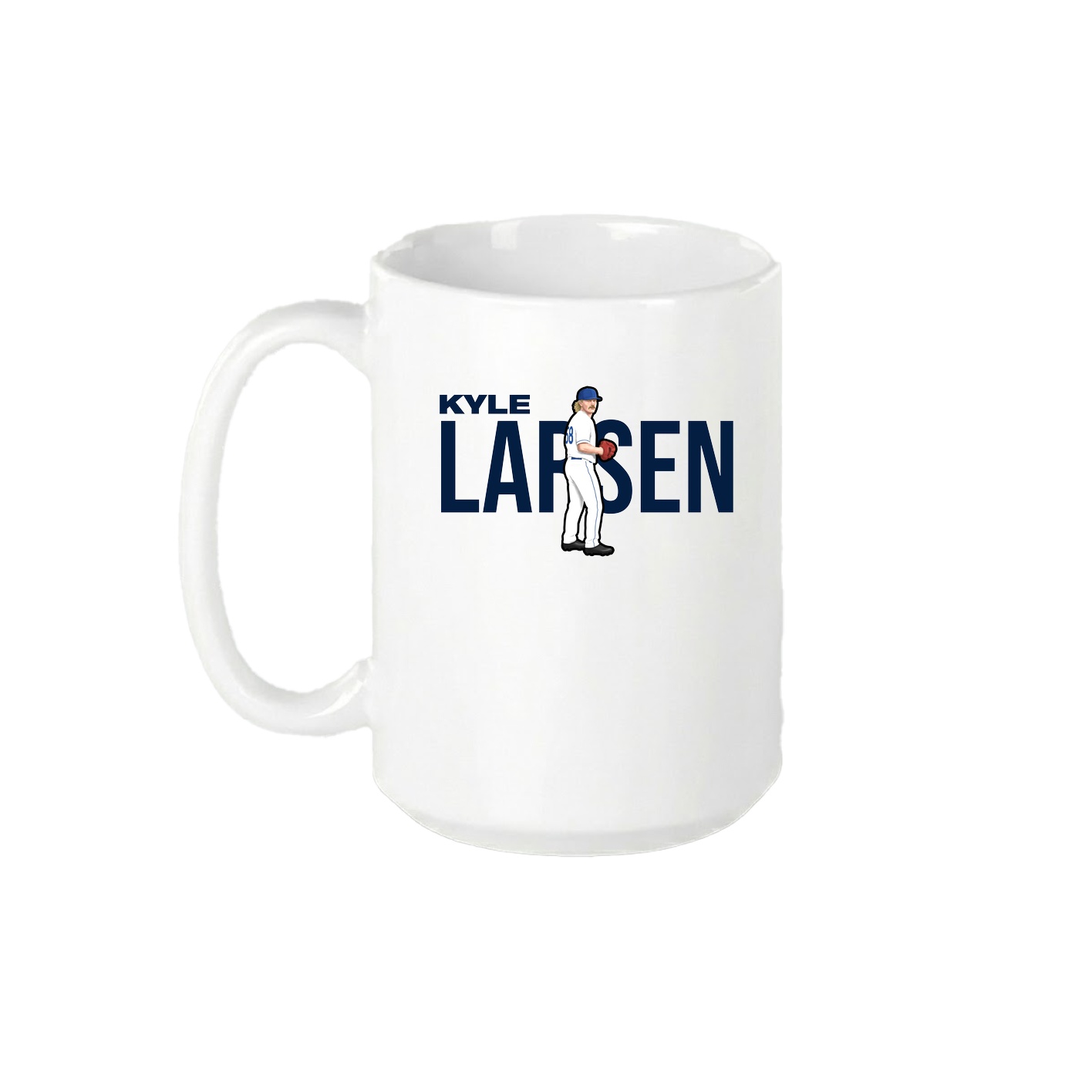 15oz Coffee Mug — Player Name in White