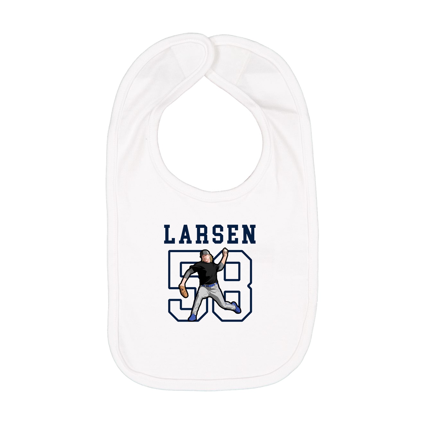 Infant Bib — Shirsey in White
