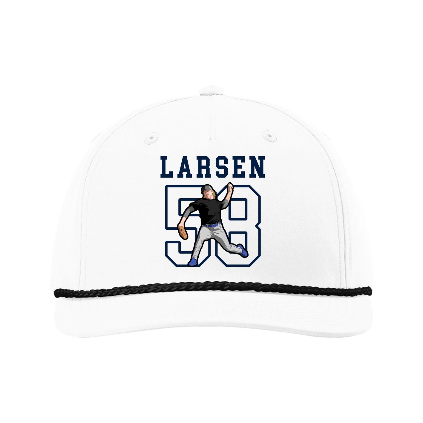Five-Panel Classic Rope Cap — Shirsey in White