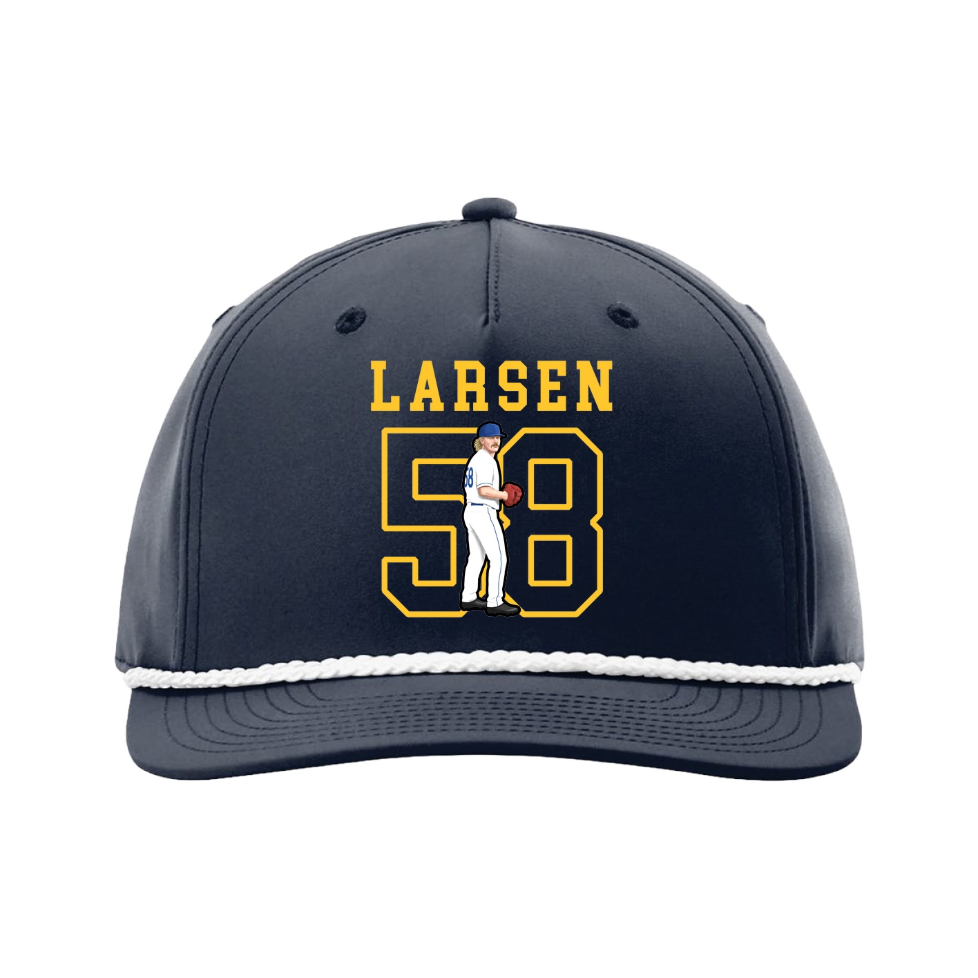 Five-Panel Classic Rope Cap — Shirsey in Navy