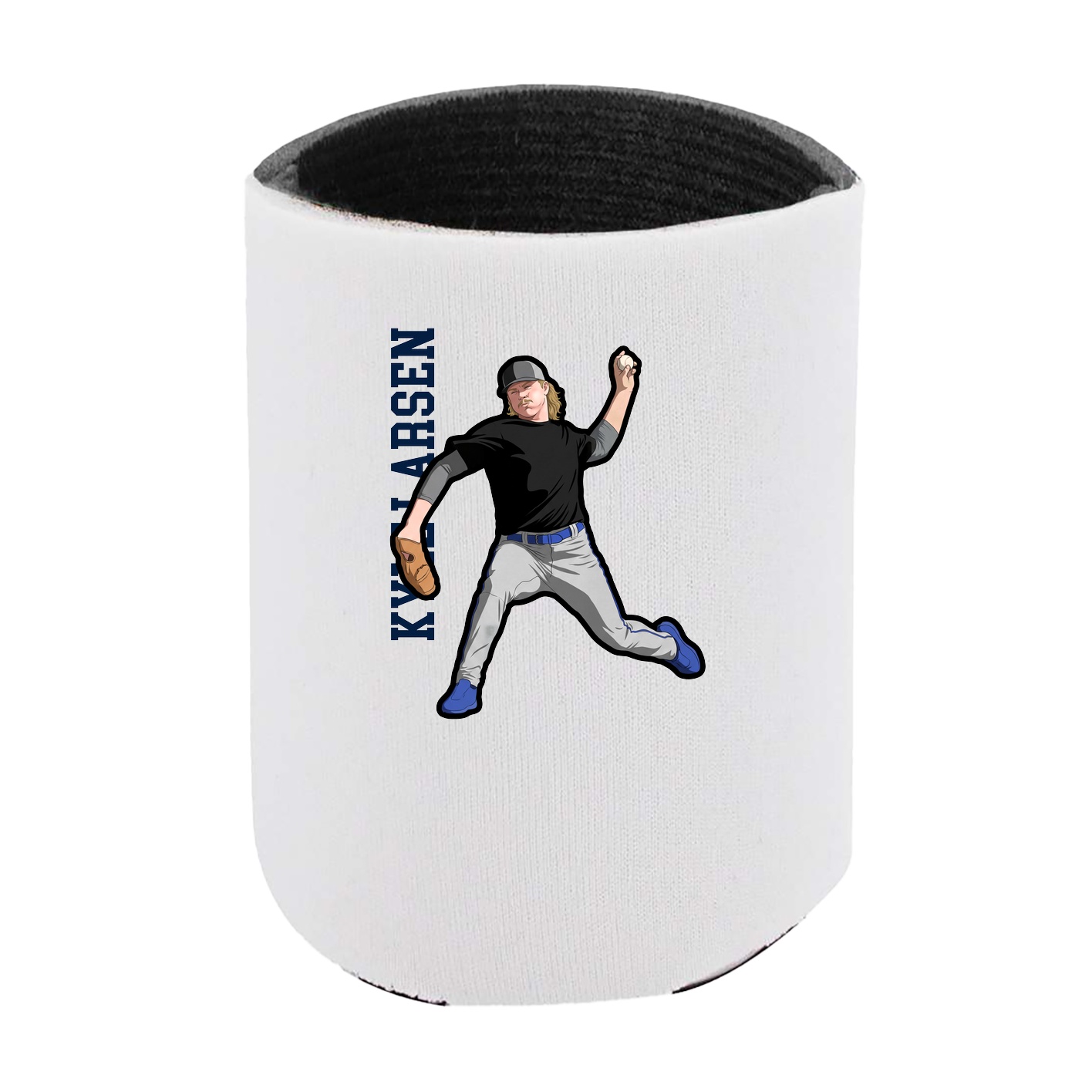Can Holder — Name Vertical in White