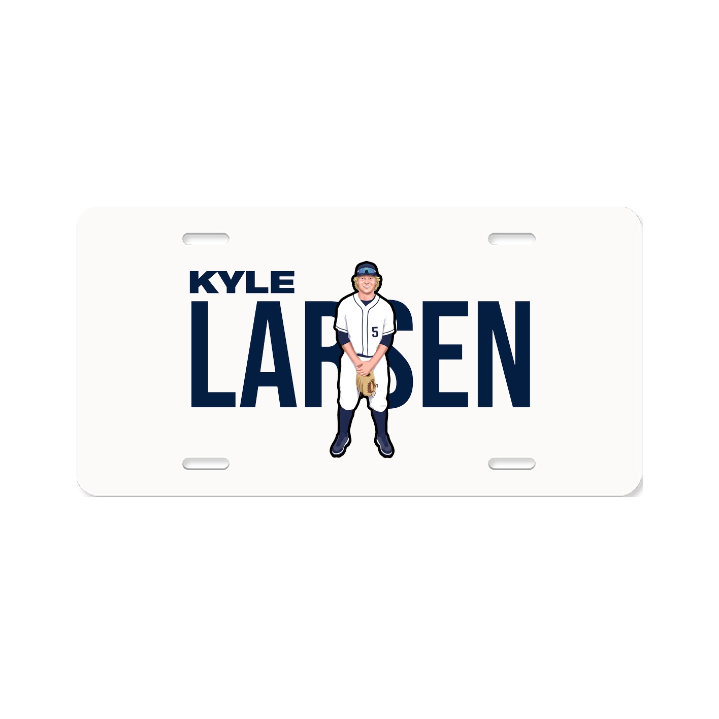 License Plate — Player Name in Classic