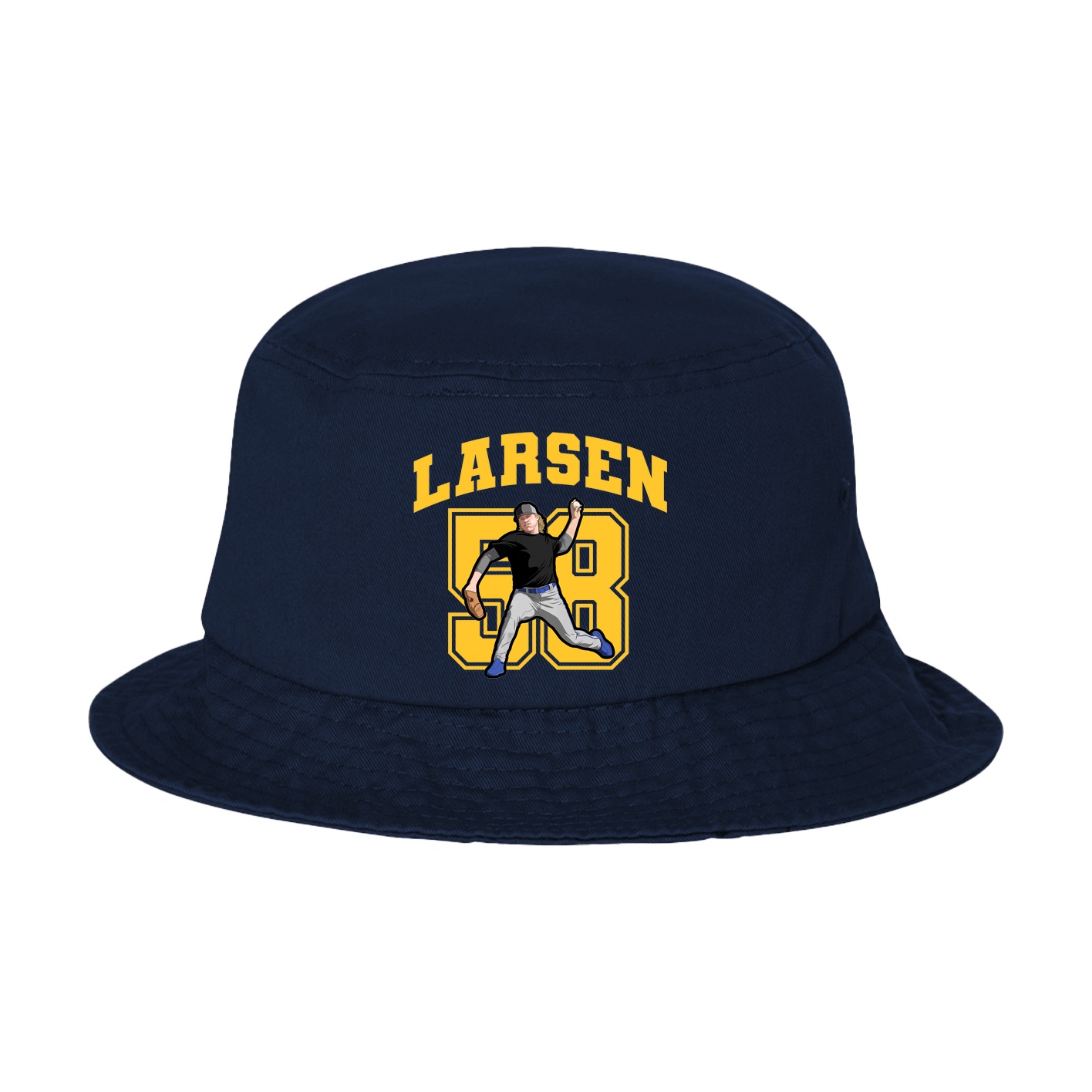 Bucket Cap — Number in Navy