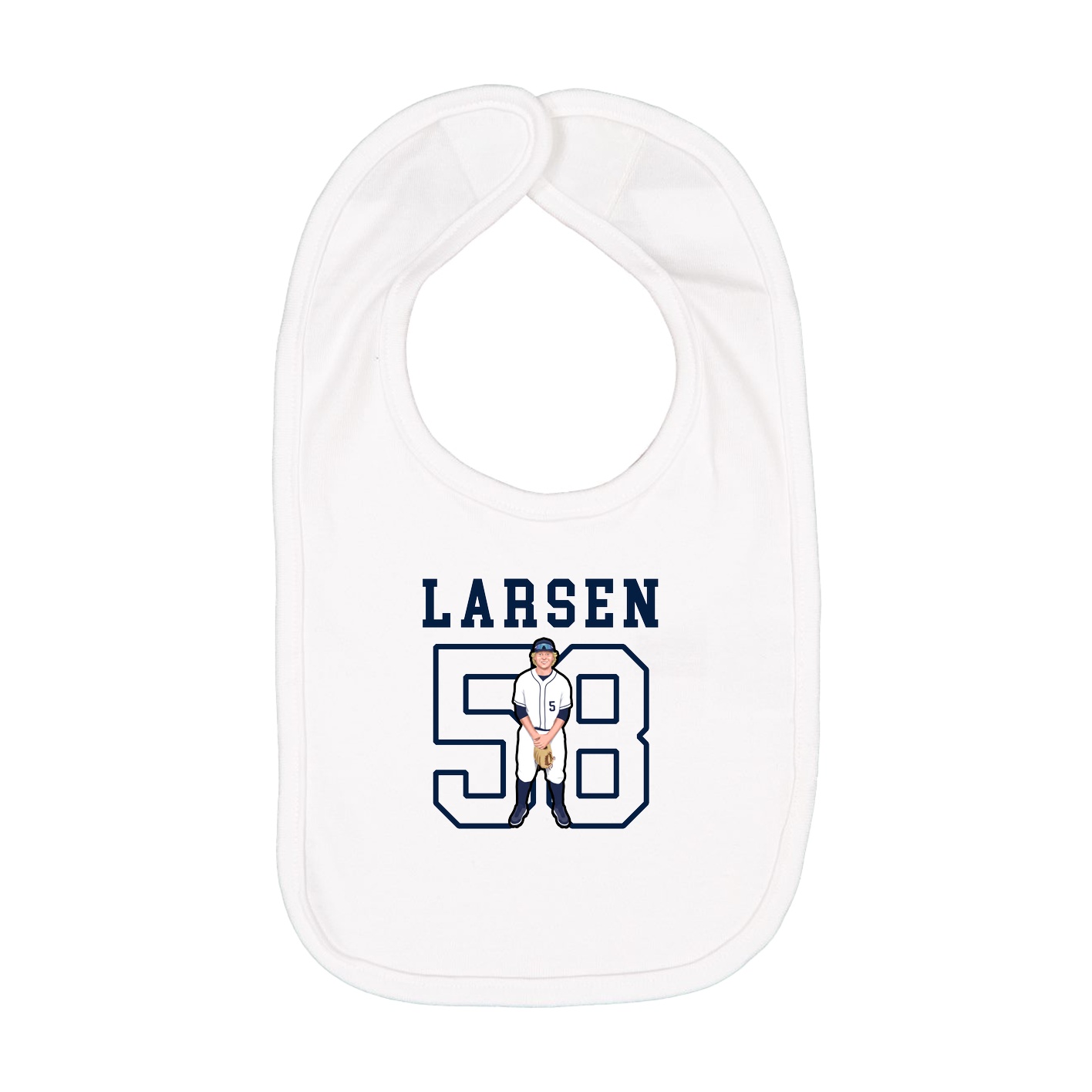 Infant Bib — Shirsey in White