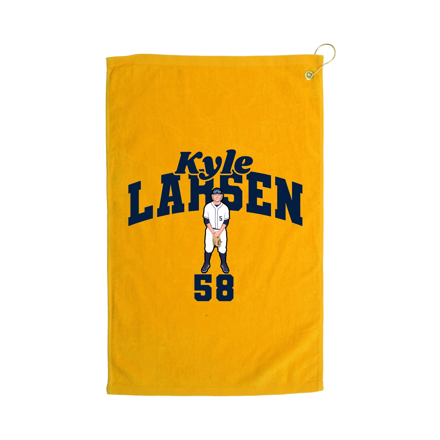 Golf Towel — Signature Arch in Gold