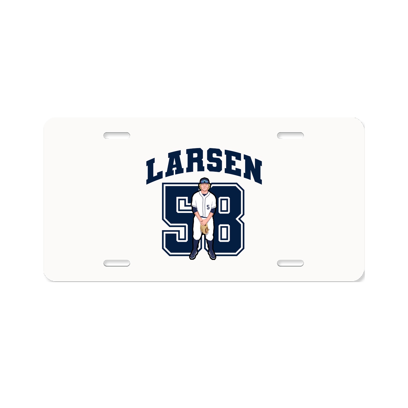 License Plate — Number in Classic